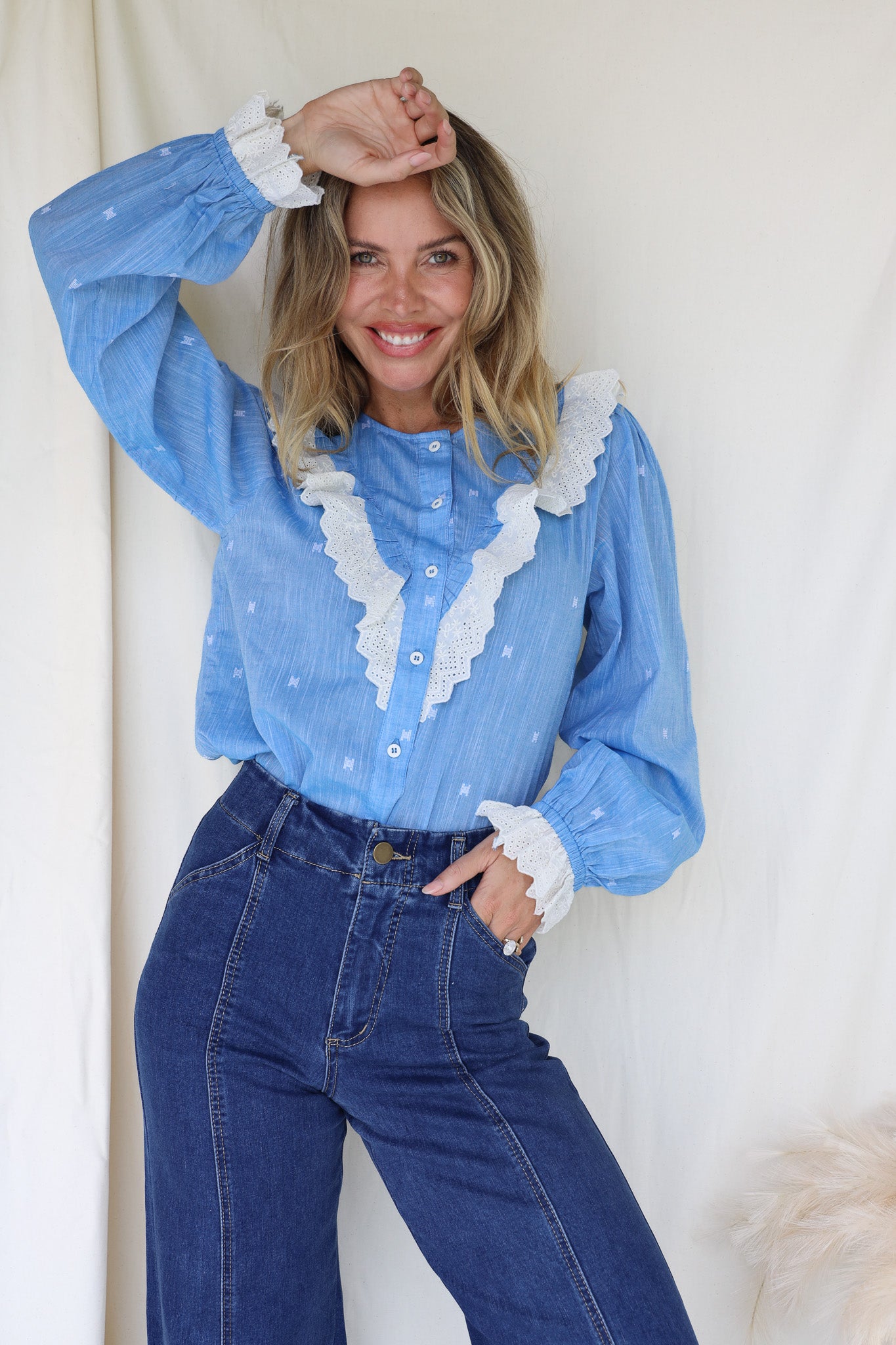 CHELSEA FRILL SHIRT