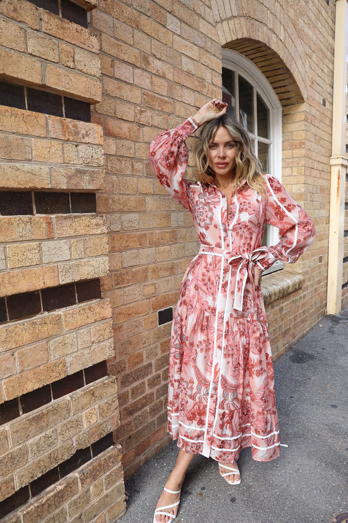 SANSHA MAXI DRESS - BERRY PRINT