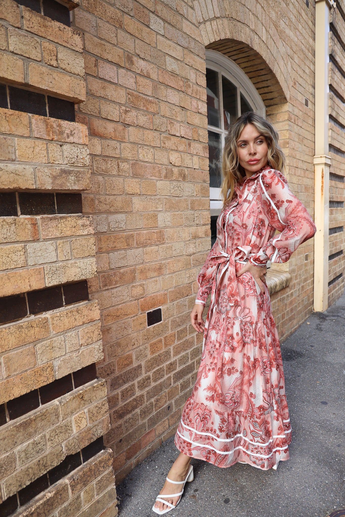 SANSHA MAXI DRESS - BERRY PRINT