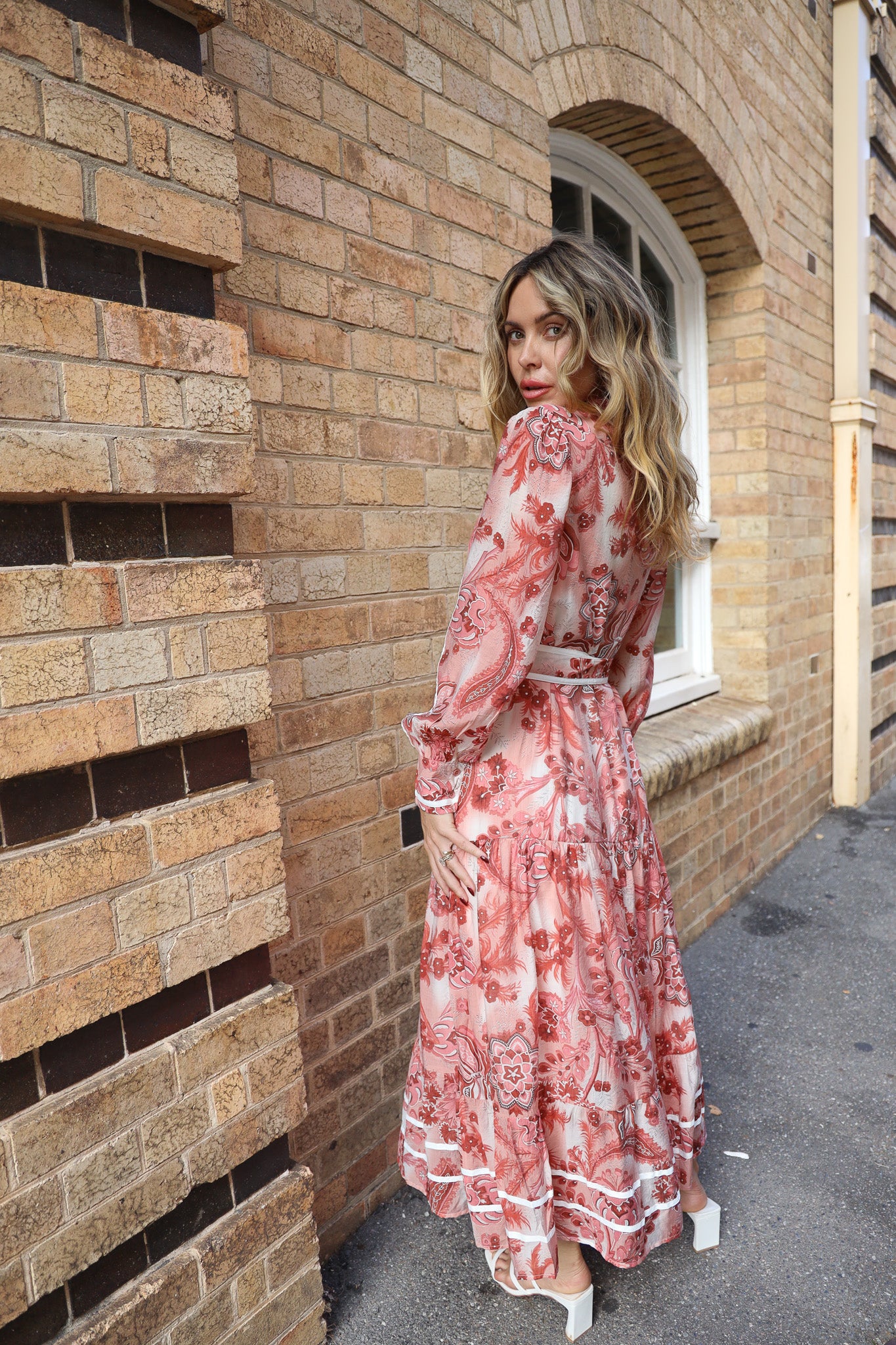 SANSHA MAXI DRESS - BERRY PRINT
