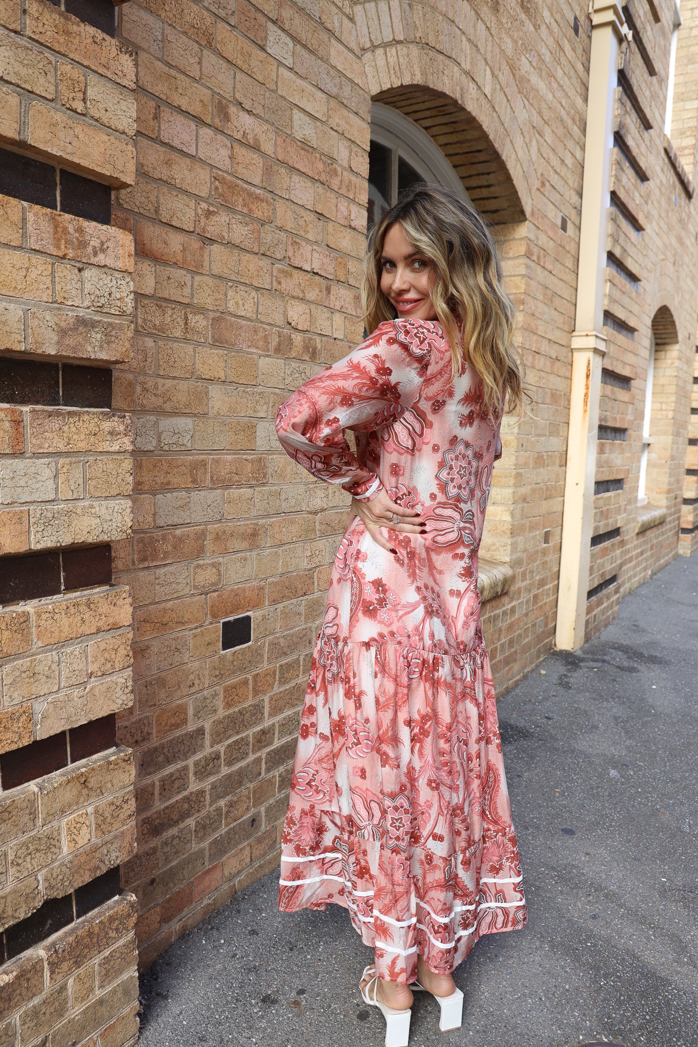 SANSHA MAXI DRESS - BERRY PRINT