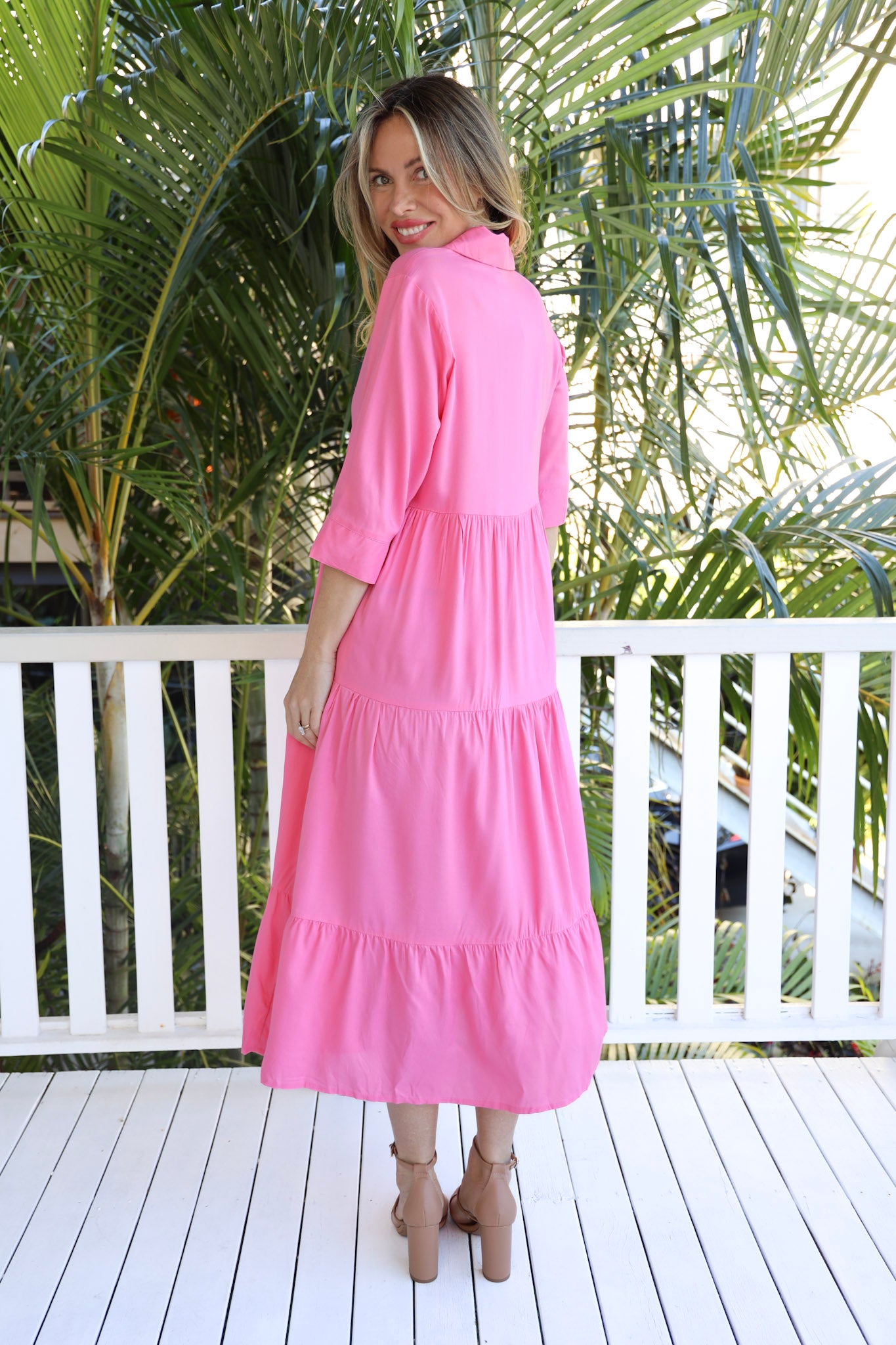 ROSETTE MIDI DRESS