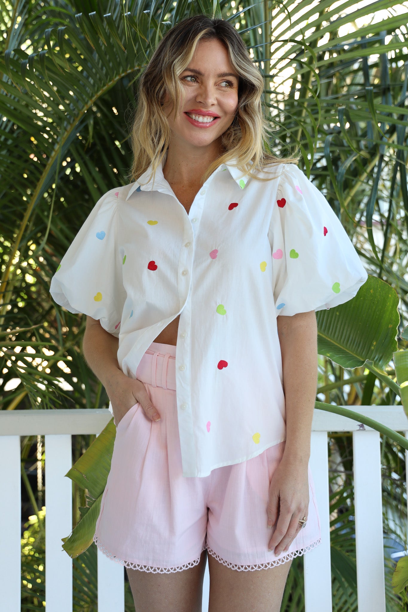 HEARTS LOVE SHIRT - WHITE (PRE-ORDER)