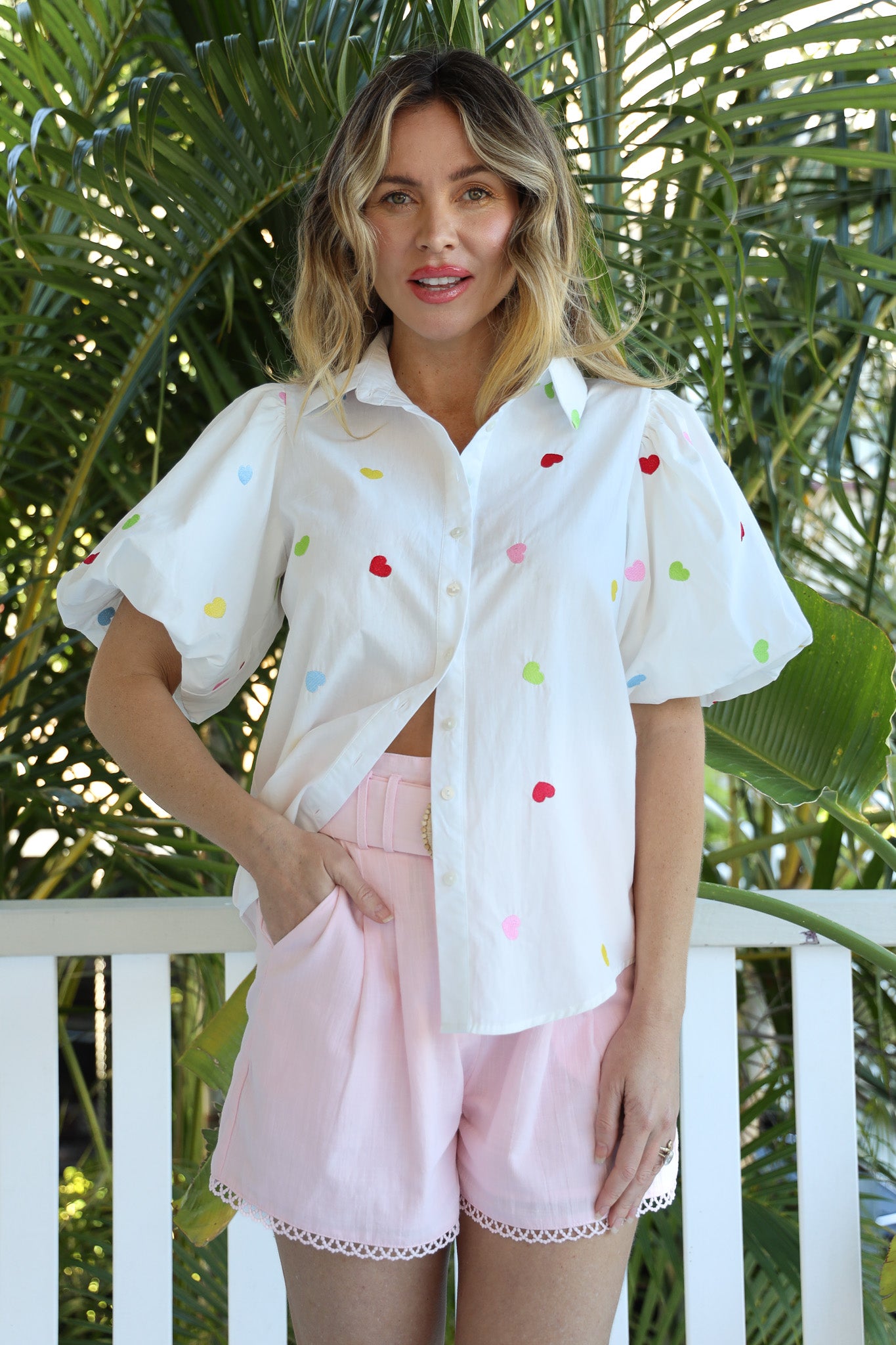 HEARTS LOVE SHIRT - WHITE (PRE-ORDER)