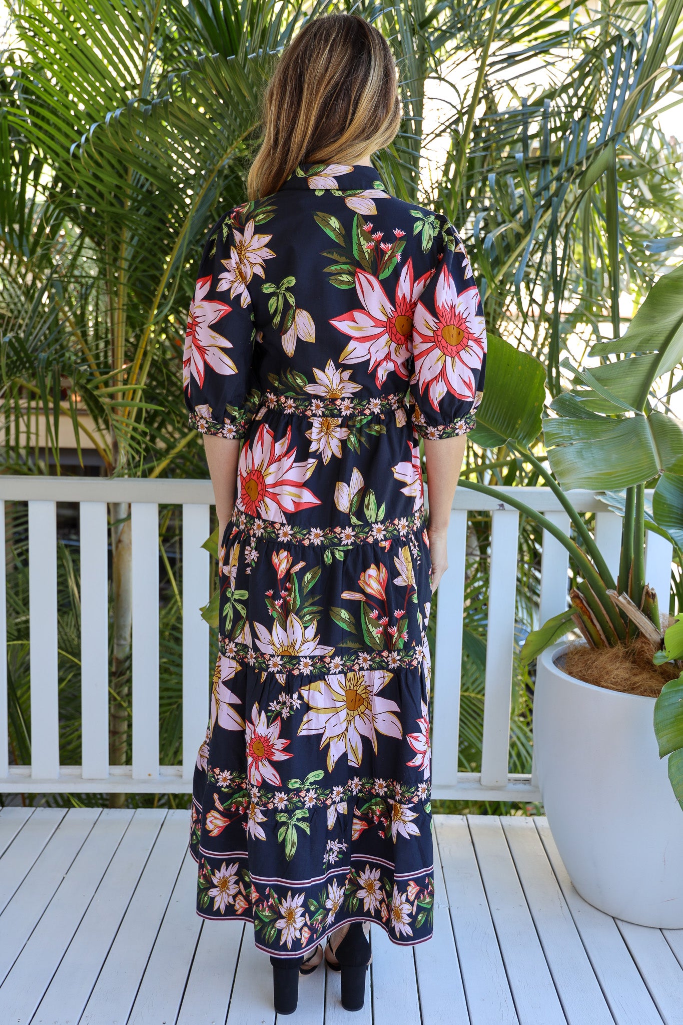 SANTORINI DRESS - WILDFLOWER PRINT