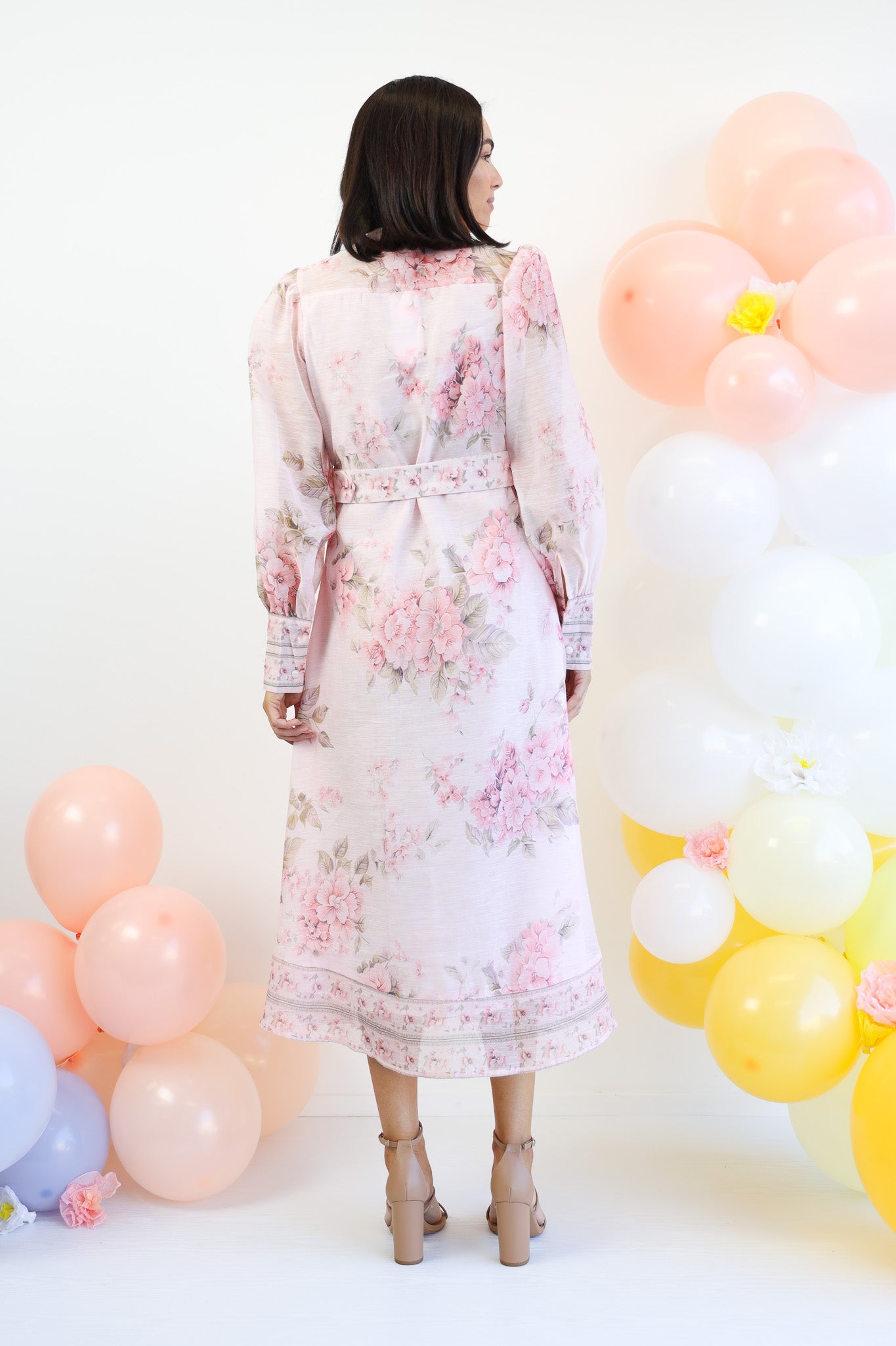 Prosecco Maxi Shirt Dress in Pink