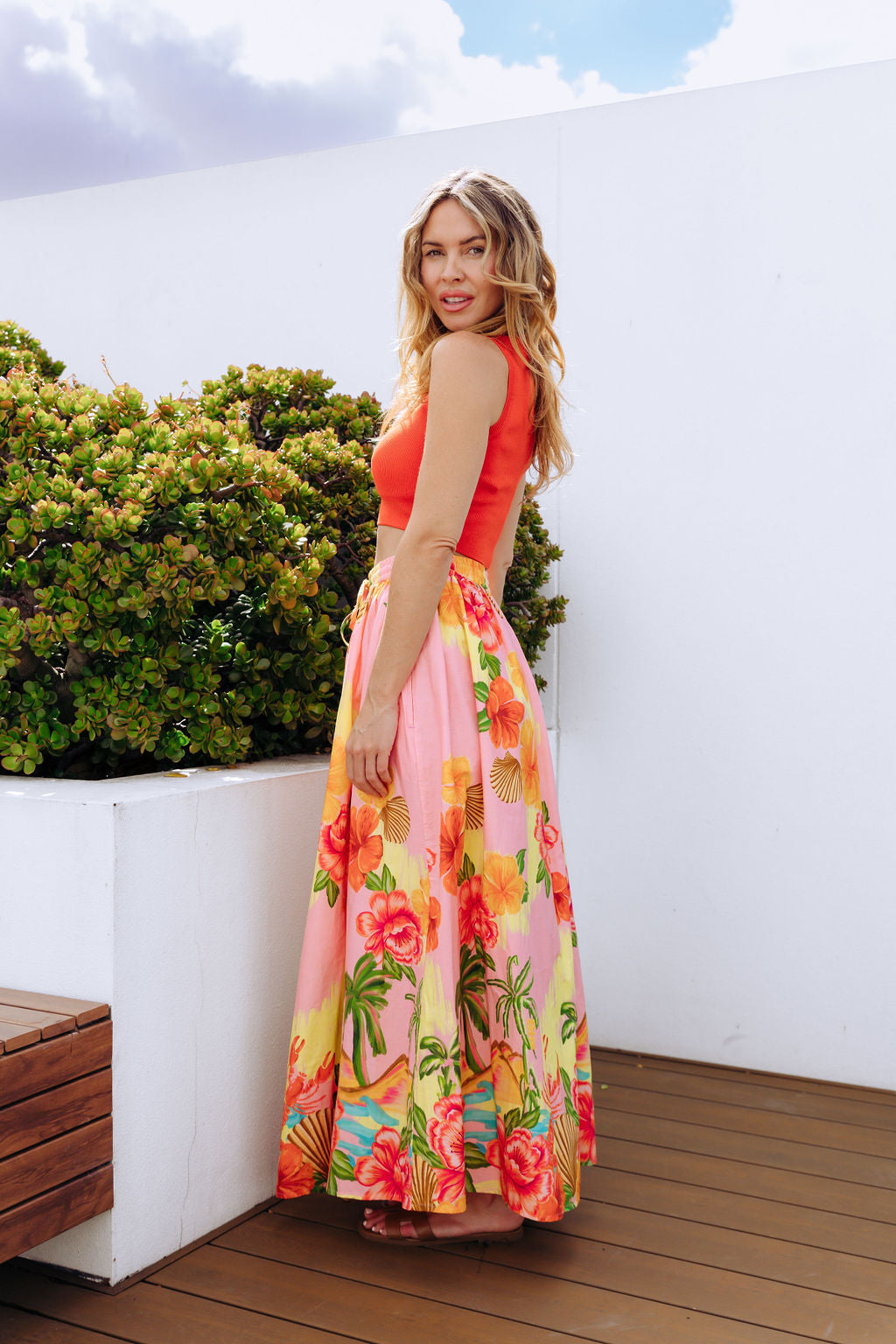 SAMMI SKIRT - ISLAND FLORAL