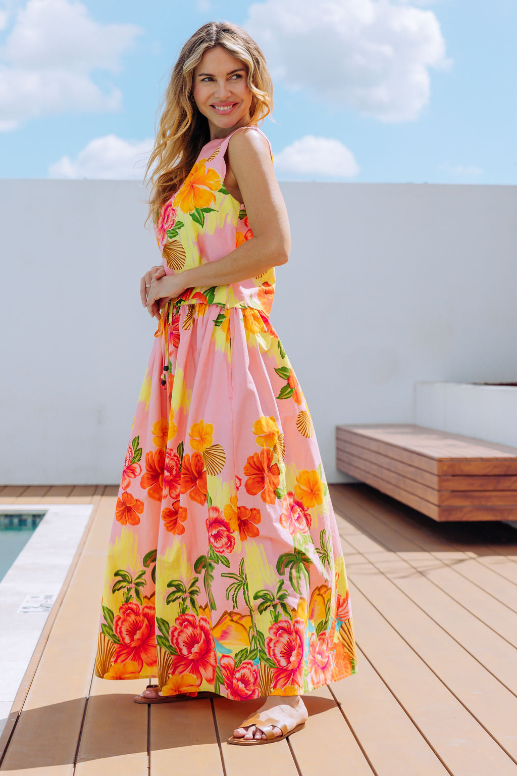 SAMMI SKIRT - ISLAND FLORAL