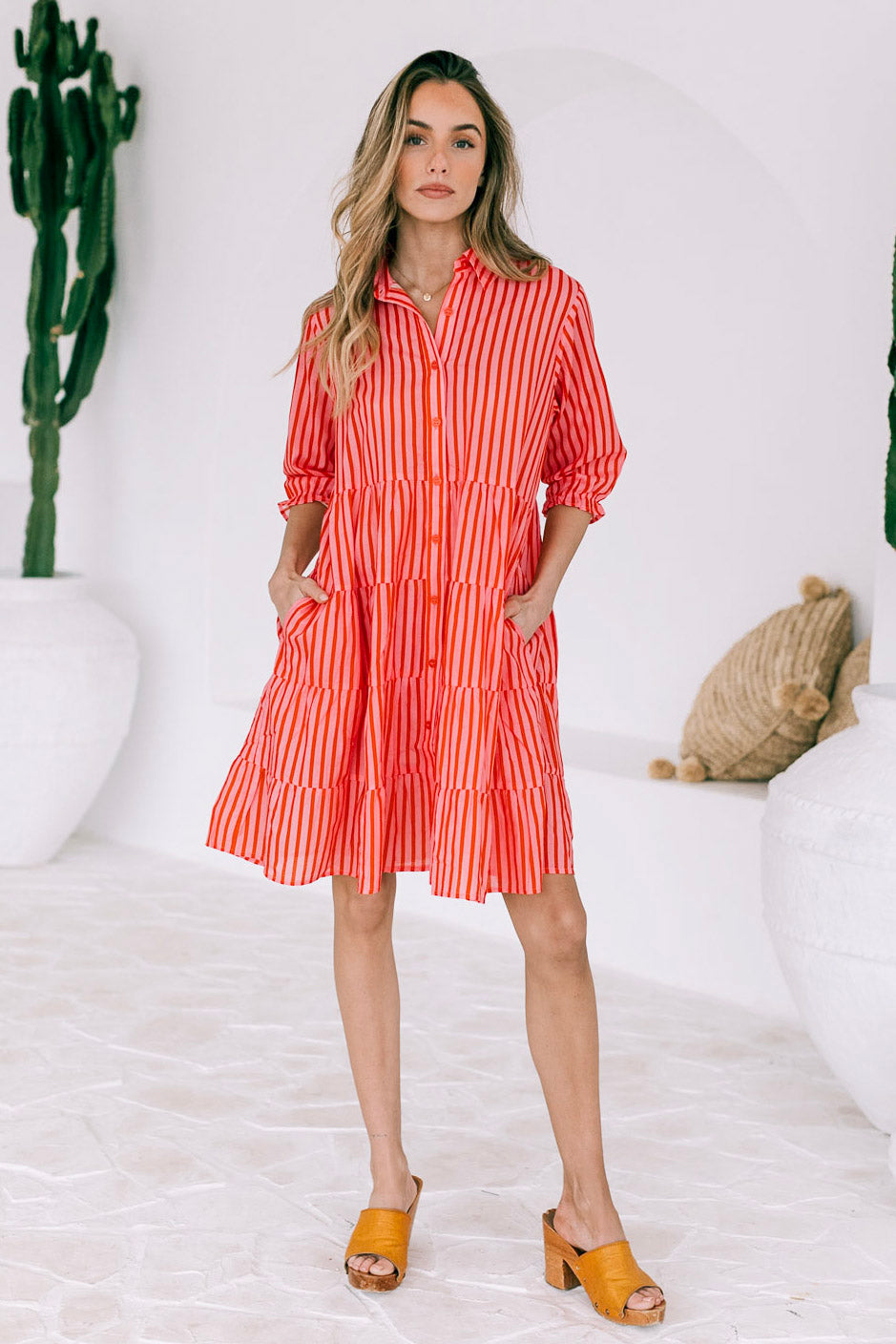 SUNSET DRESS IN CANDY STRIPE