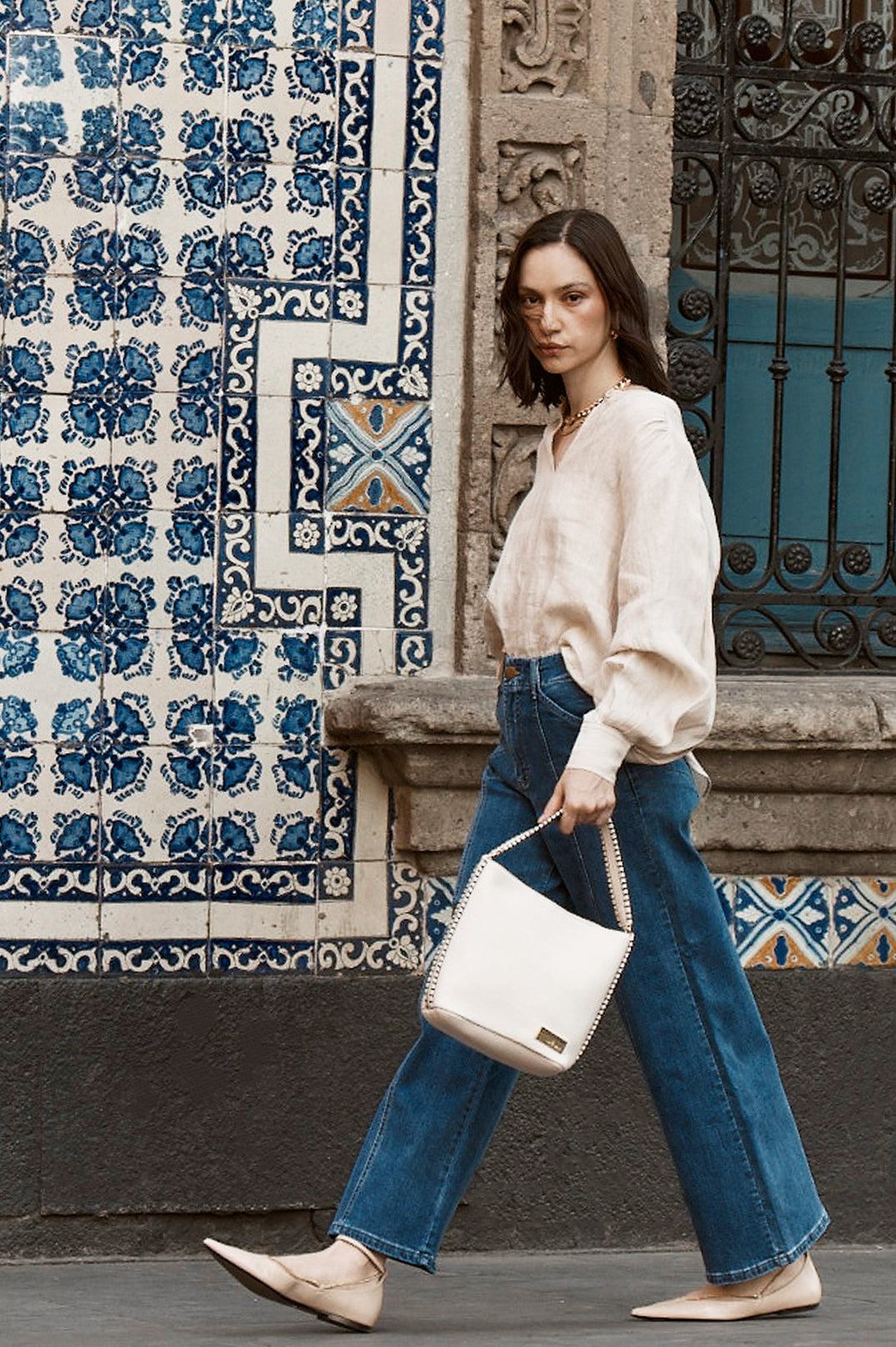 MY FAVOURITES WIDE LEG JEAN - MID WASH