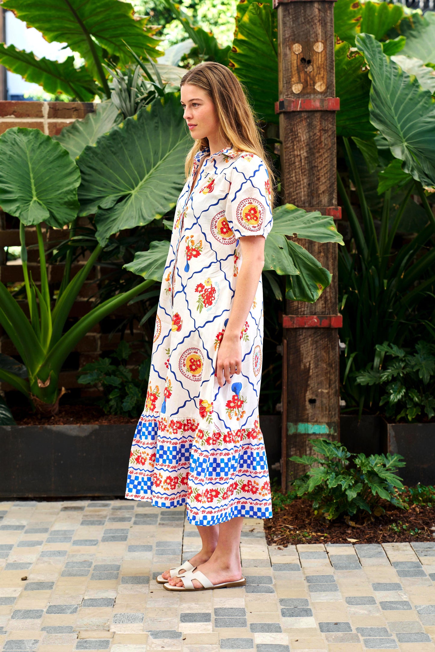JASMINE DRESS IN RIBBON PRINT