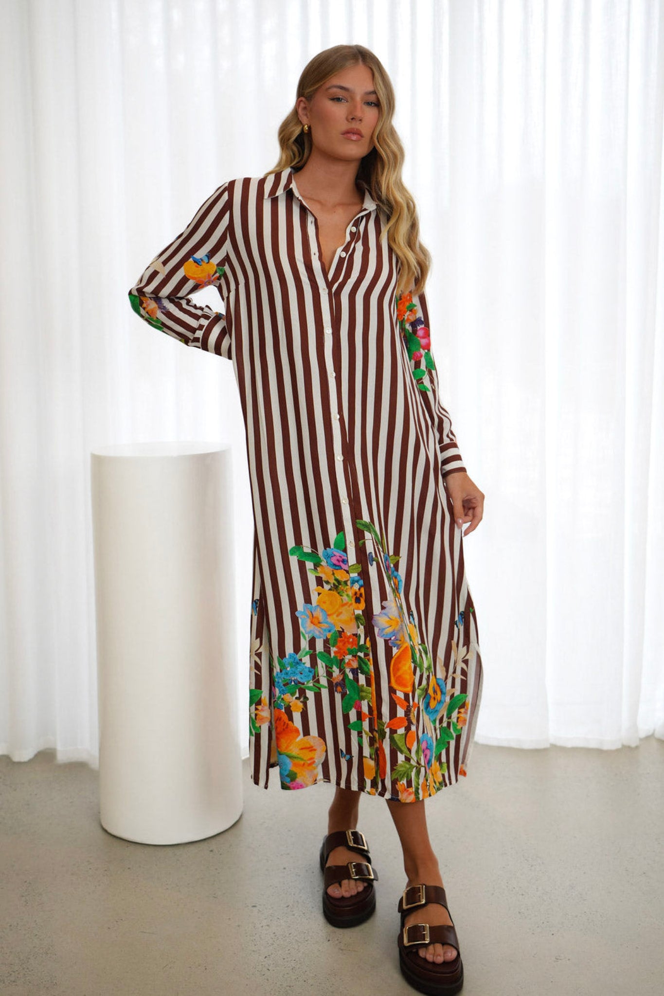 FLOWER GARDEN SHIRT DRESS