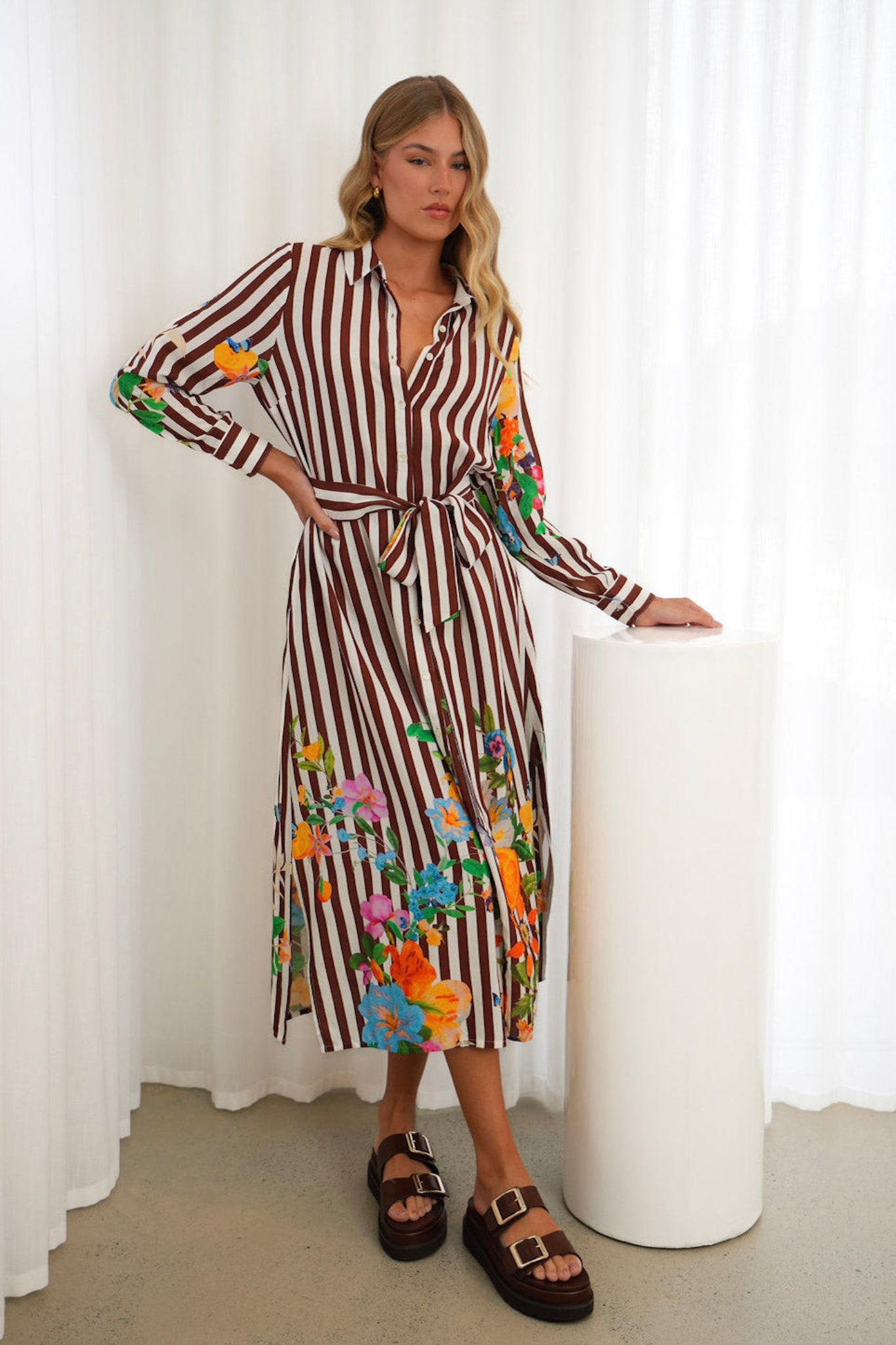 FLOWER GARDEN SHIRT DRESS