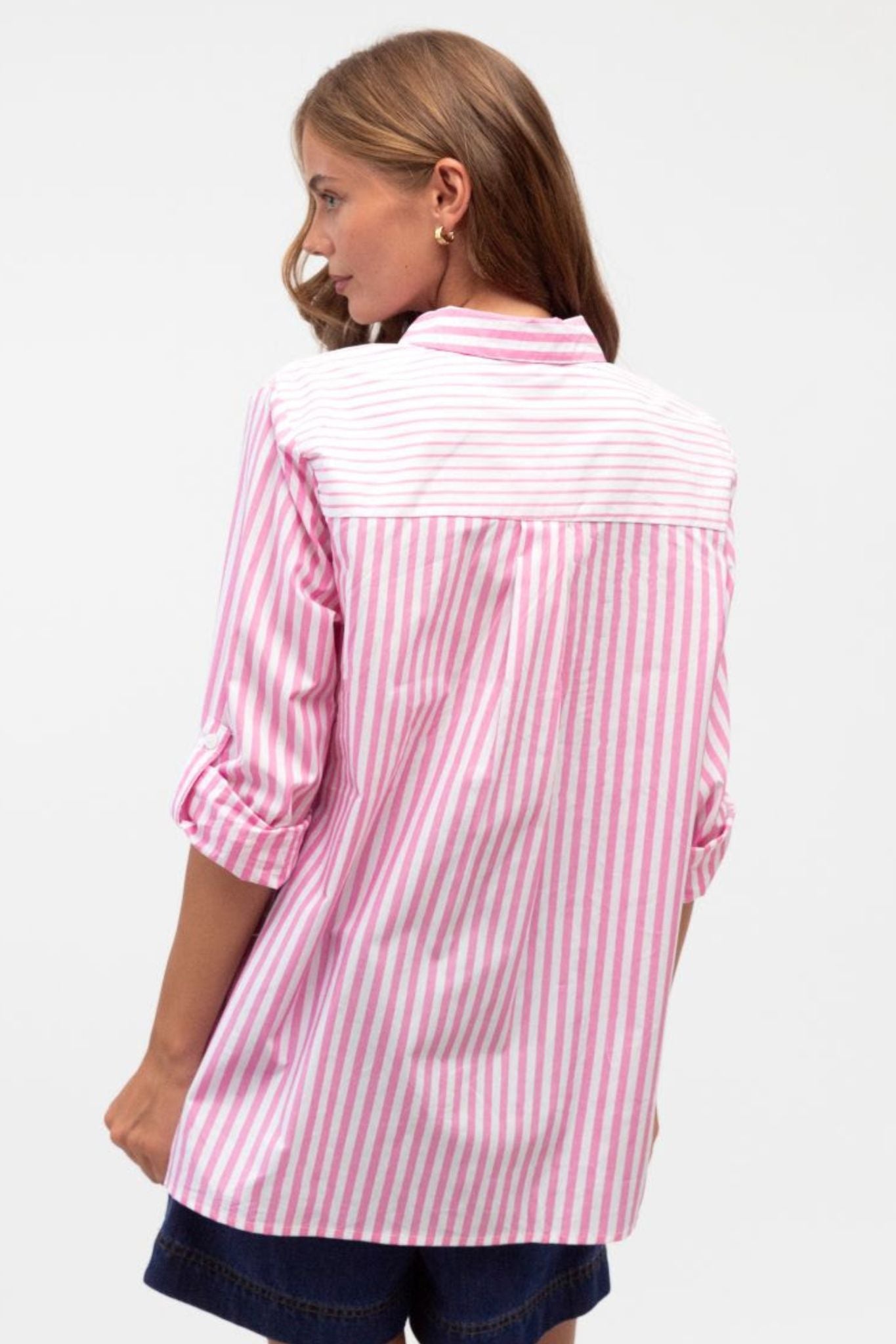 LINE UP COTTON SHIRT