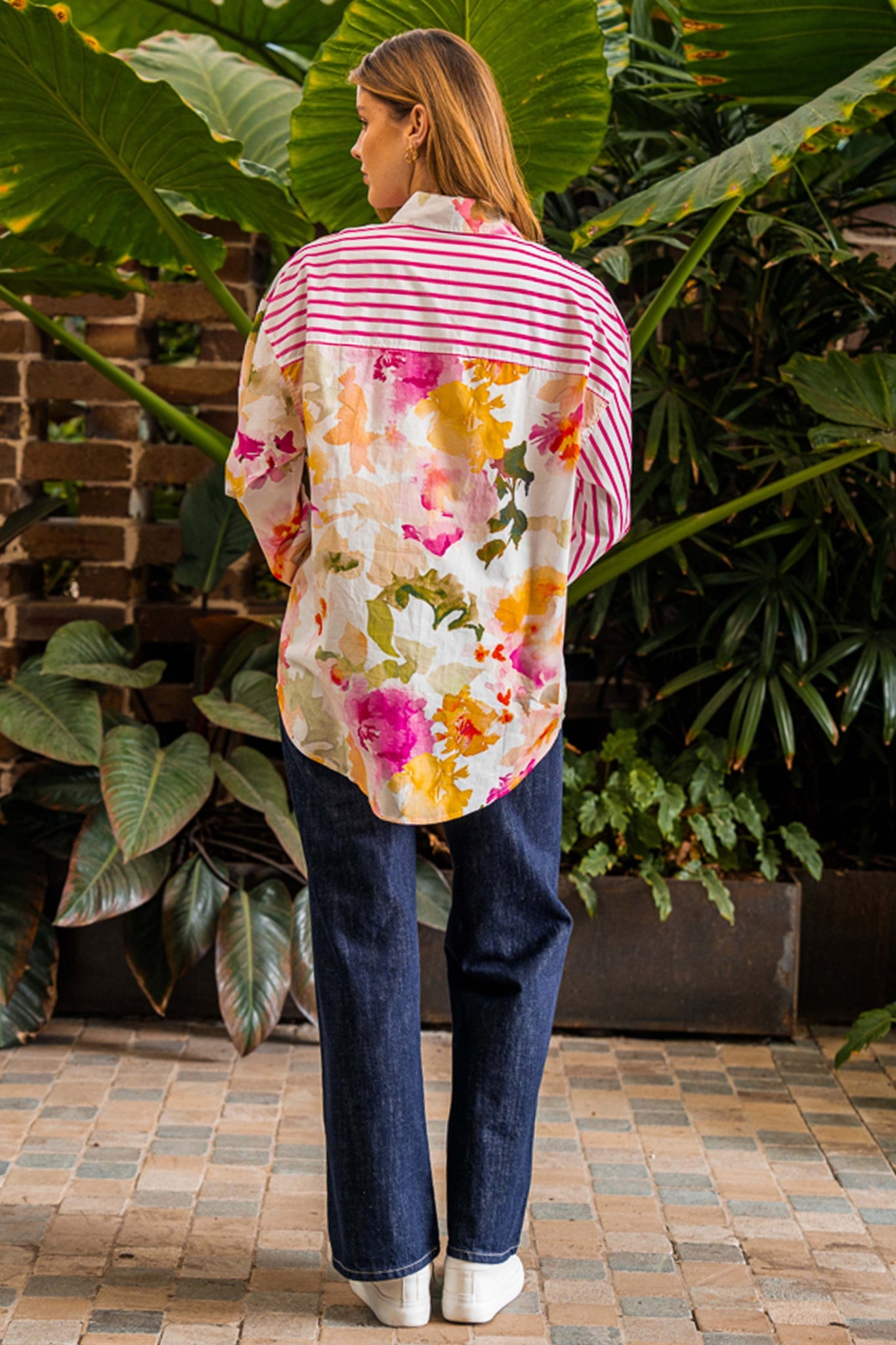 One Kiss Striped Shirt