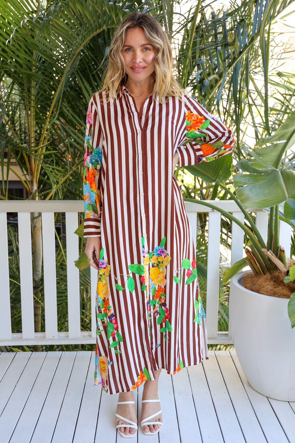 FLOWER GARDEN SHIRT DRESS