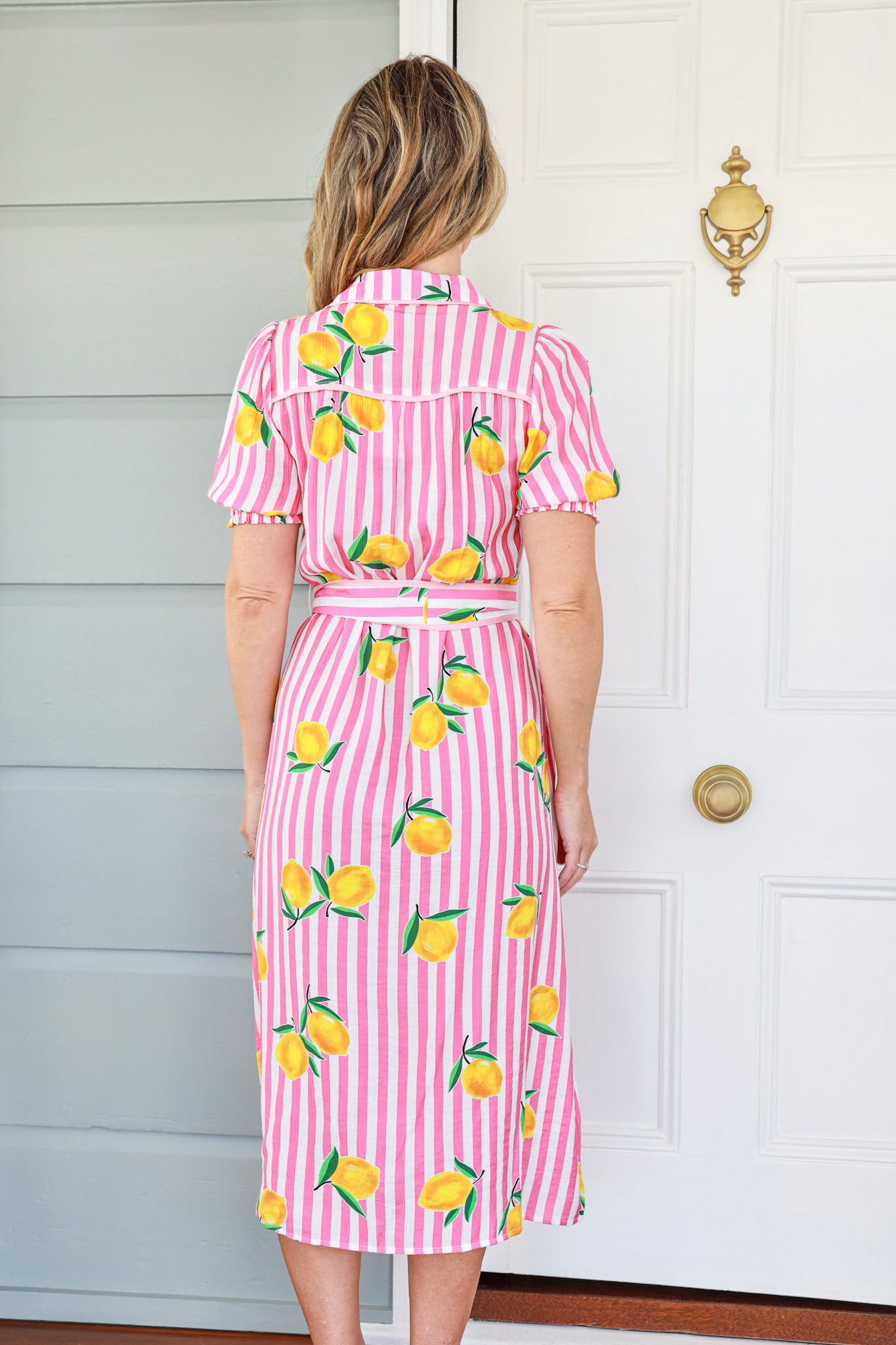 SWEETIE DRESS IN PINK STRIPE