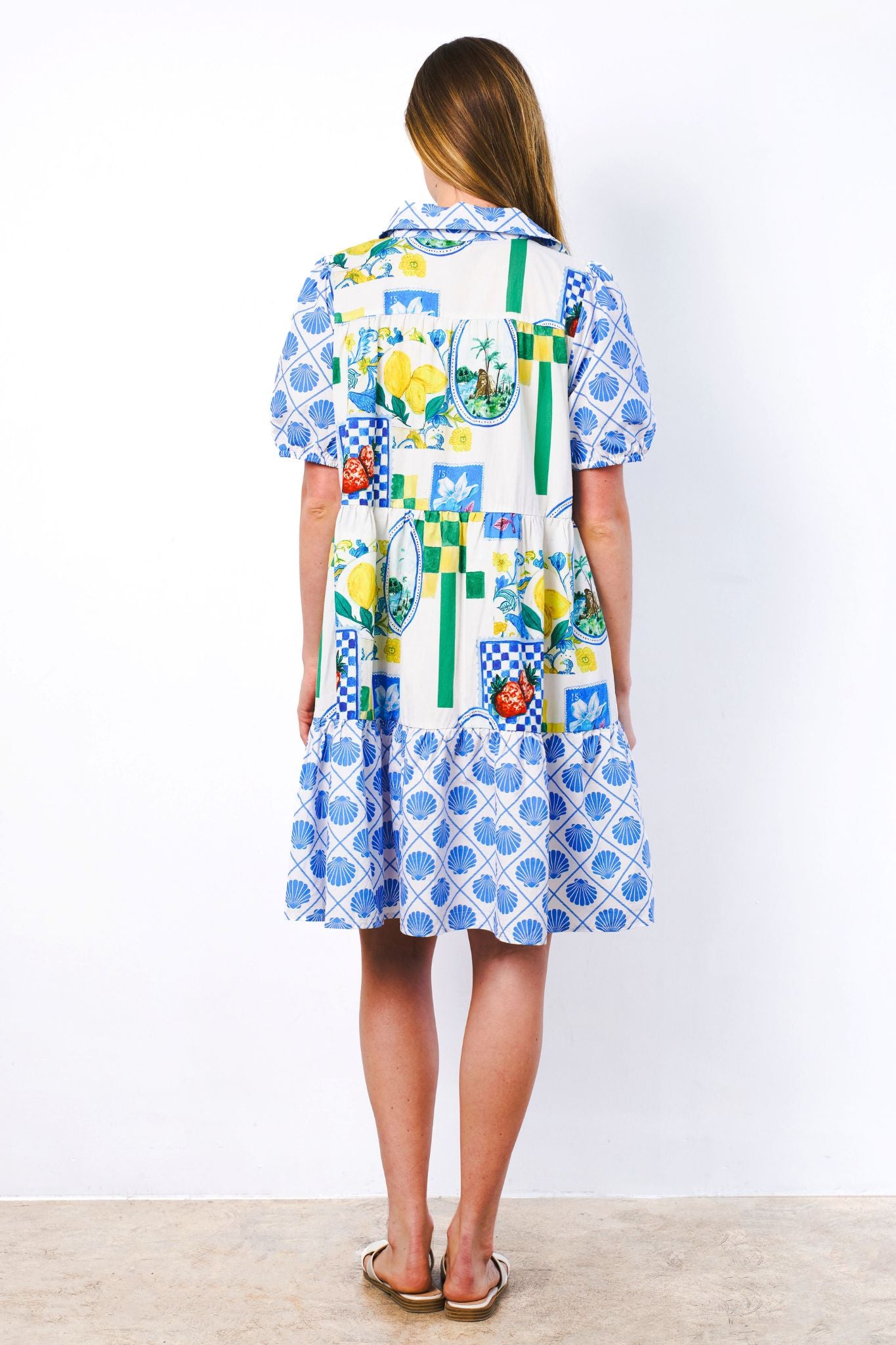 LEMON GROVE SHIRT DRESS - LEMON PRINT