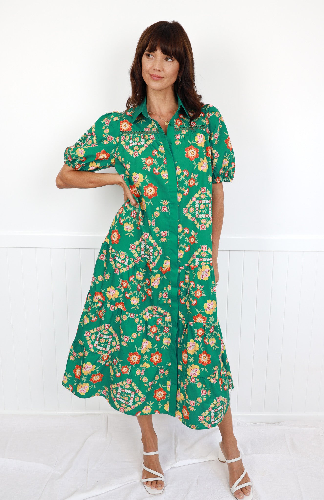 WILLOW MAXI DRESS - EMERALD