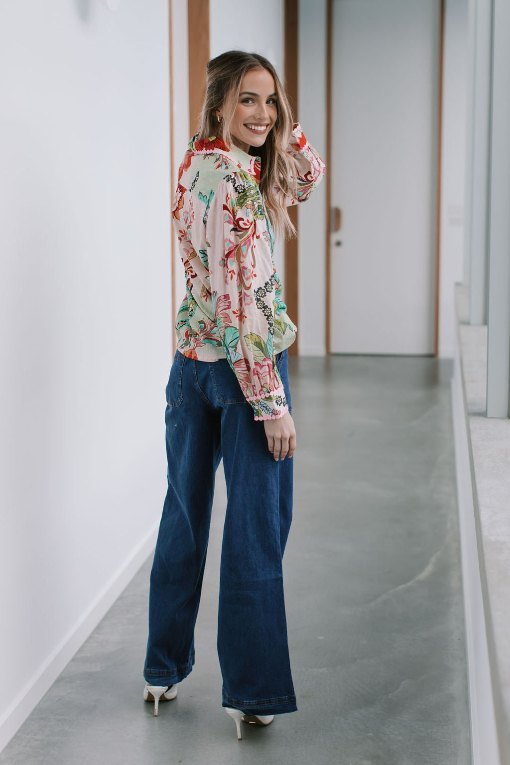 JARDIN COTTON FLORAL SHIRT - FLORA PRINT