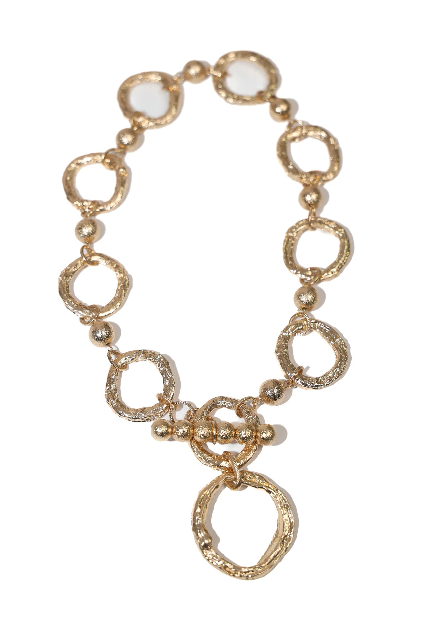 MOLTEN METAL CIRCLE EVENT NECKLACE