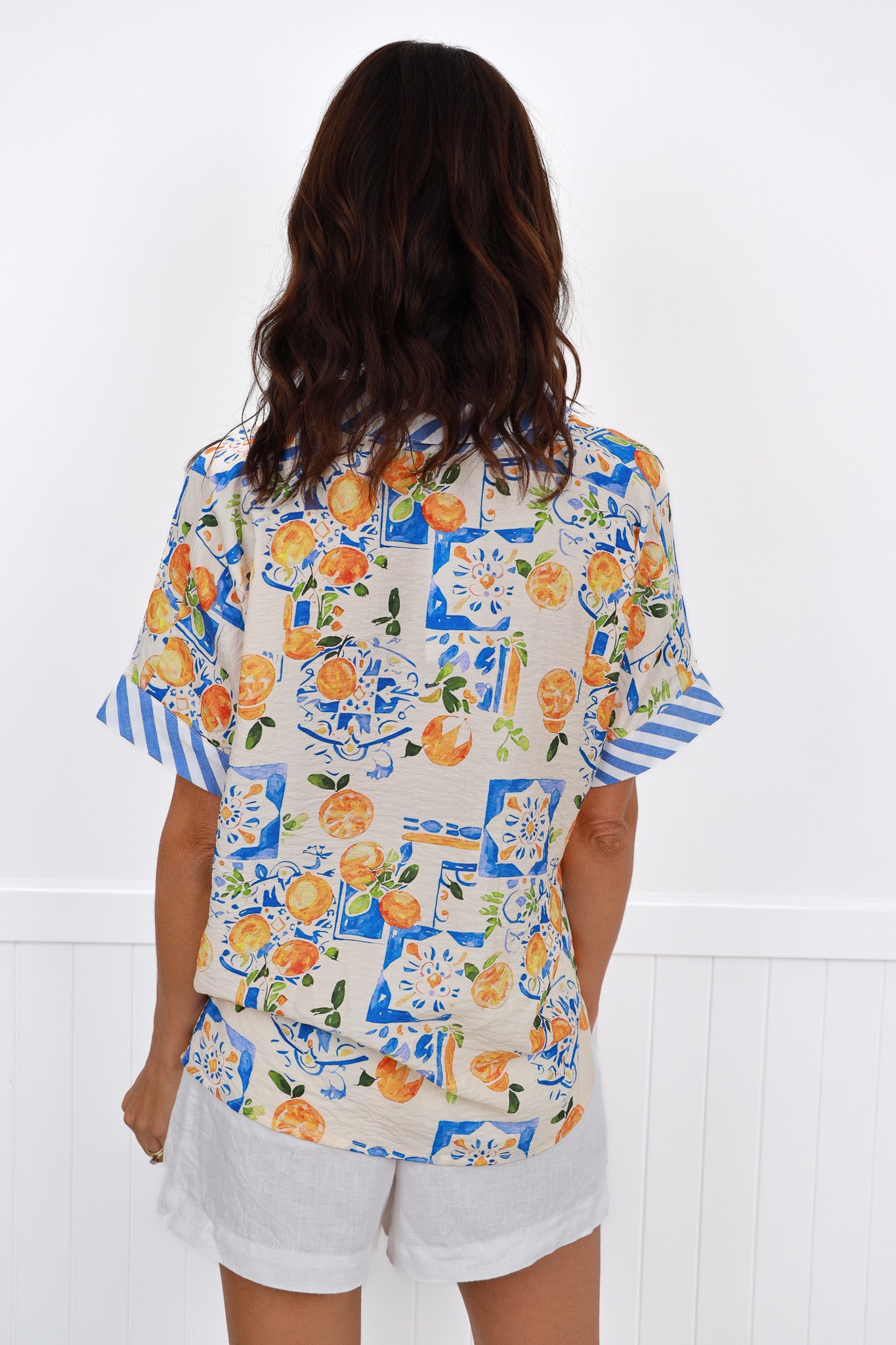 CAYMAN SHIRT IN TROPICAL MULTI PRINT