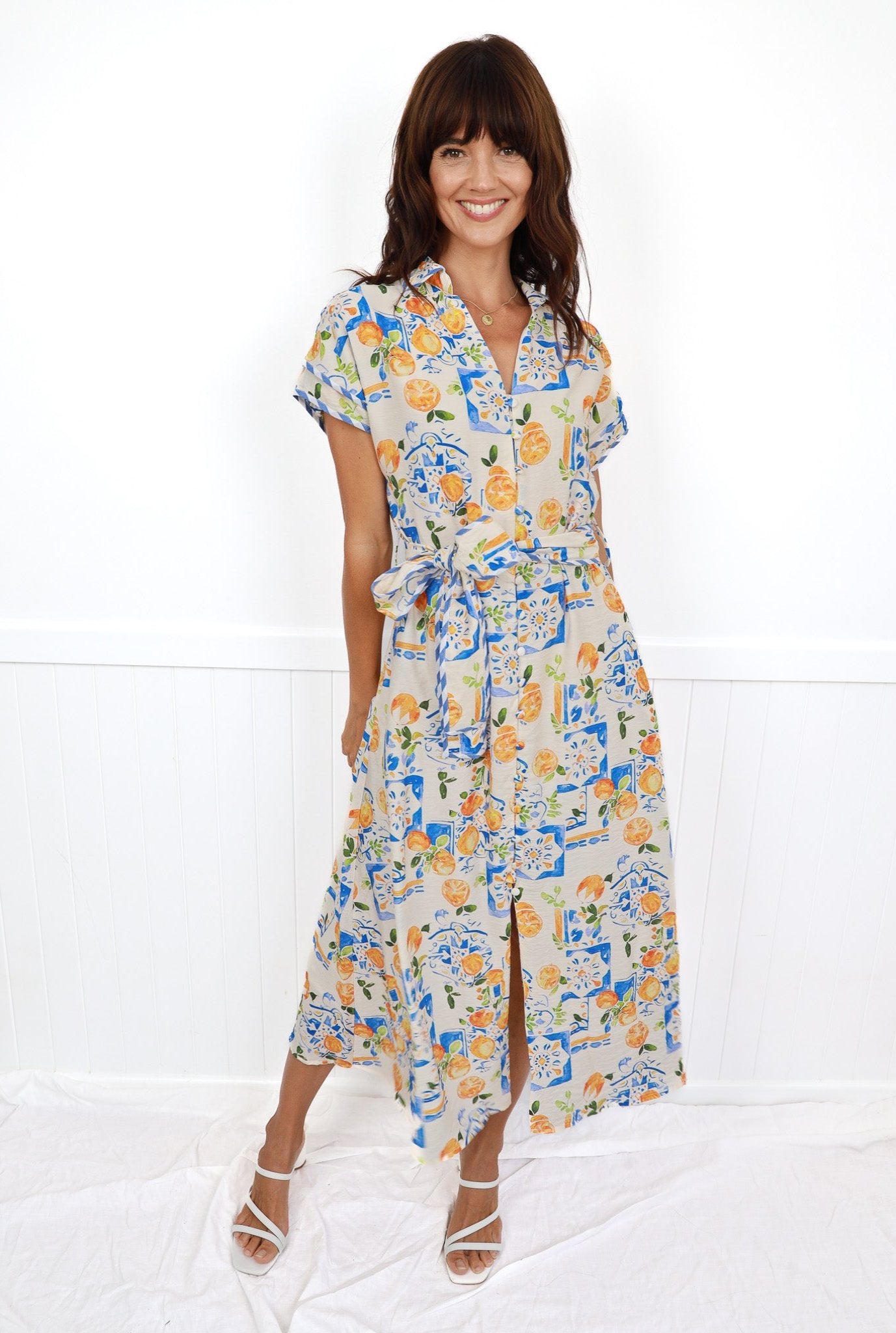 CAYMAN MAXI DRESS IN TROPICAL MULTI PRINT