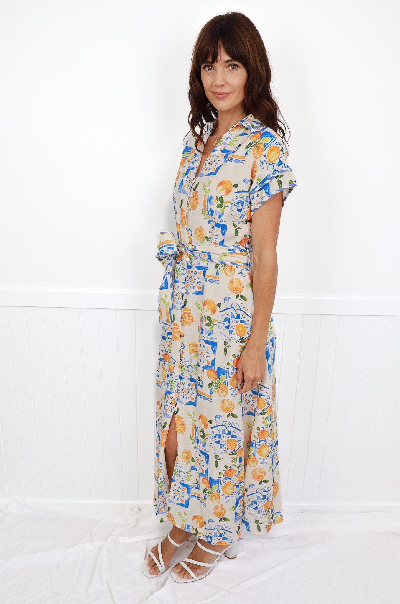 CAYMAN MAXI DRESS IN TROPICAL MULTI PRINT