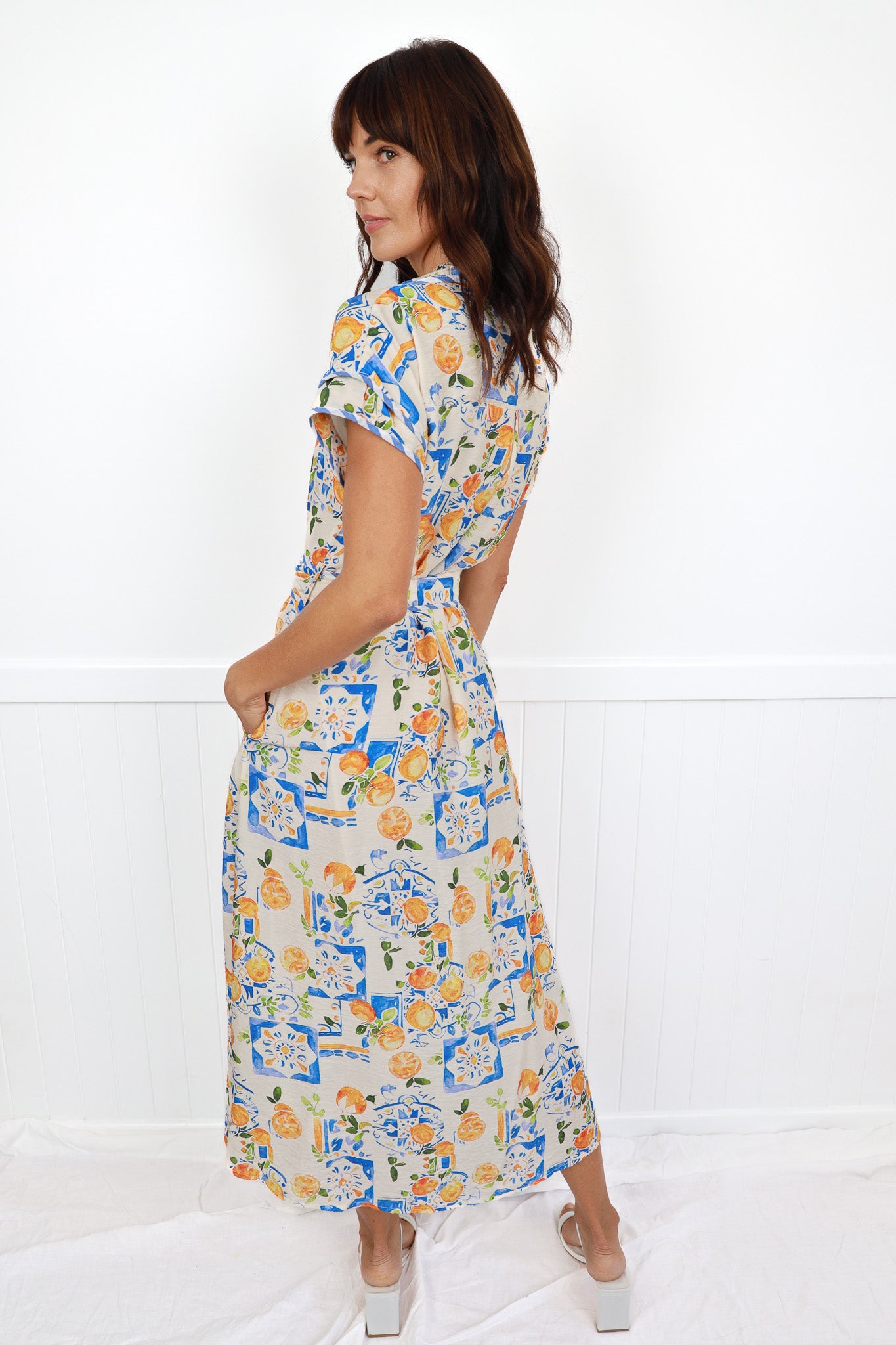 CAYMAN MAXI DRESS IN TROPICAL MULTI PRINT