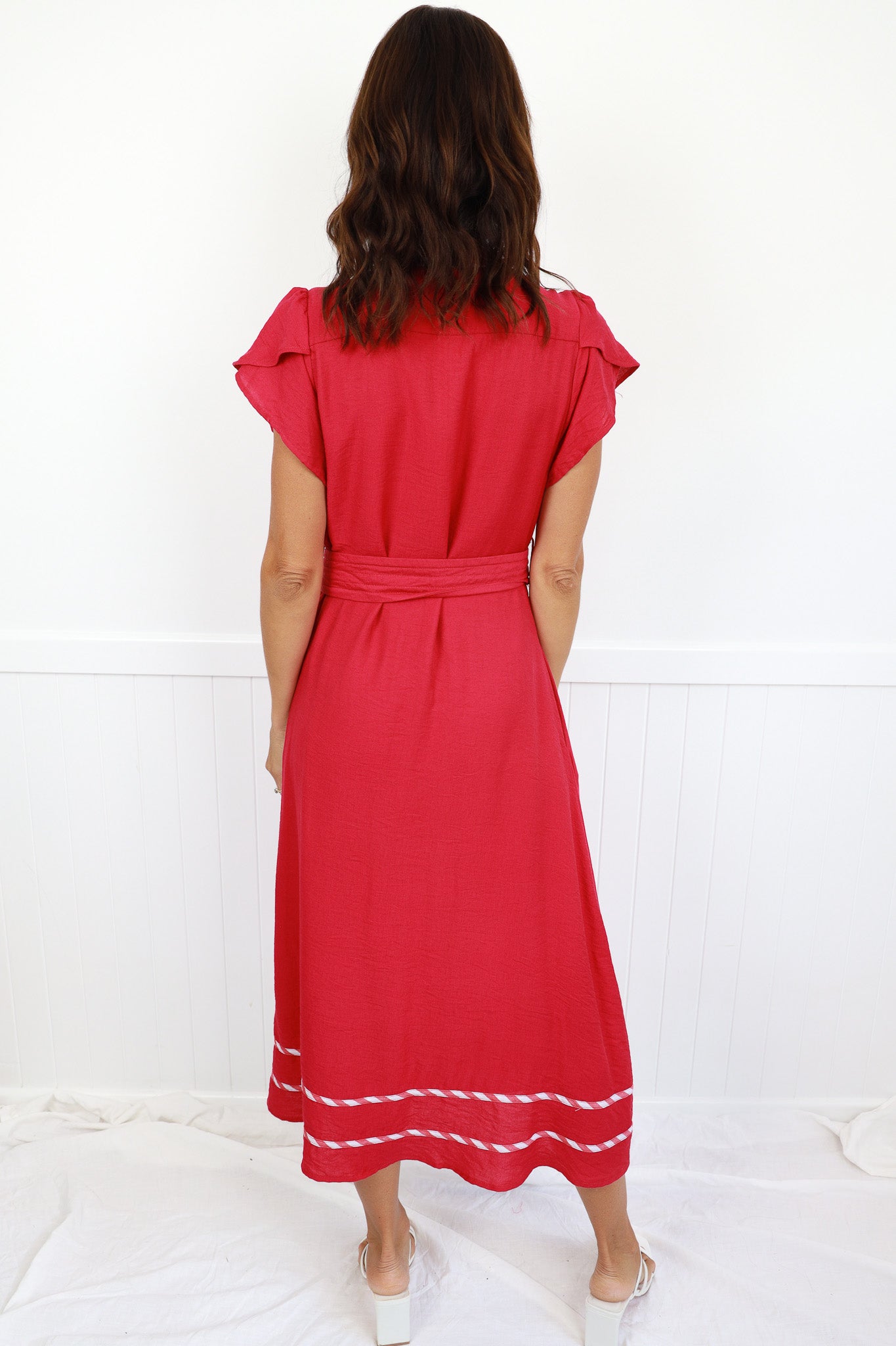 PALM SPRINGS DRESS - HOT PINK