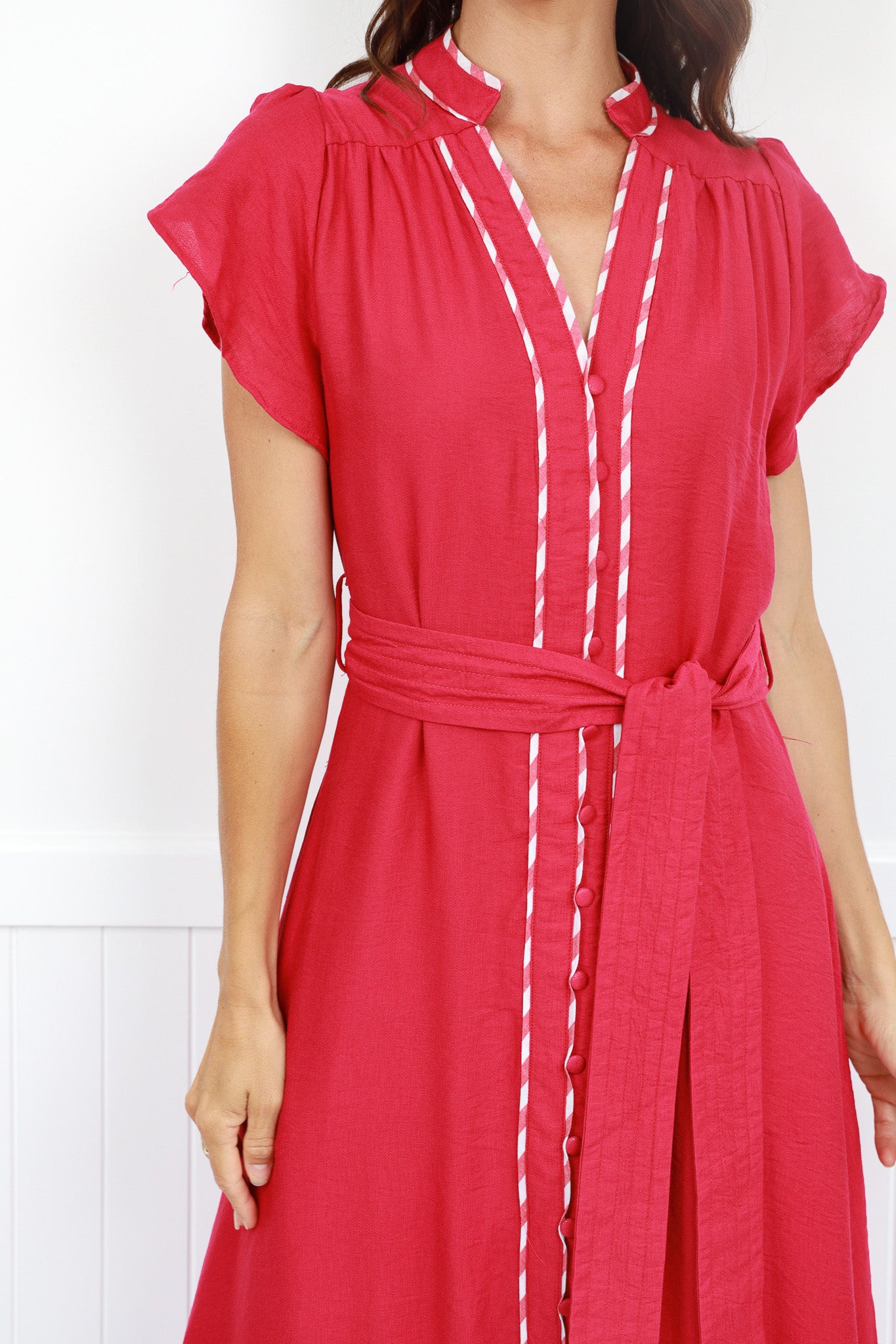 PALM SPRINGS DRESS - HOT PINK