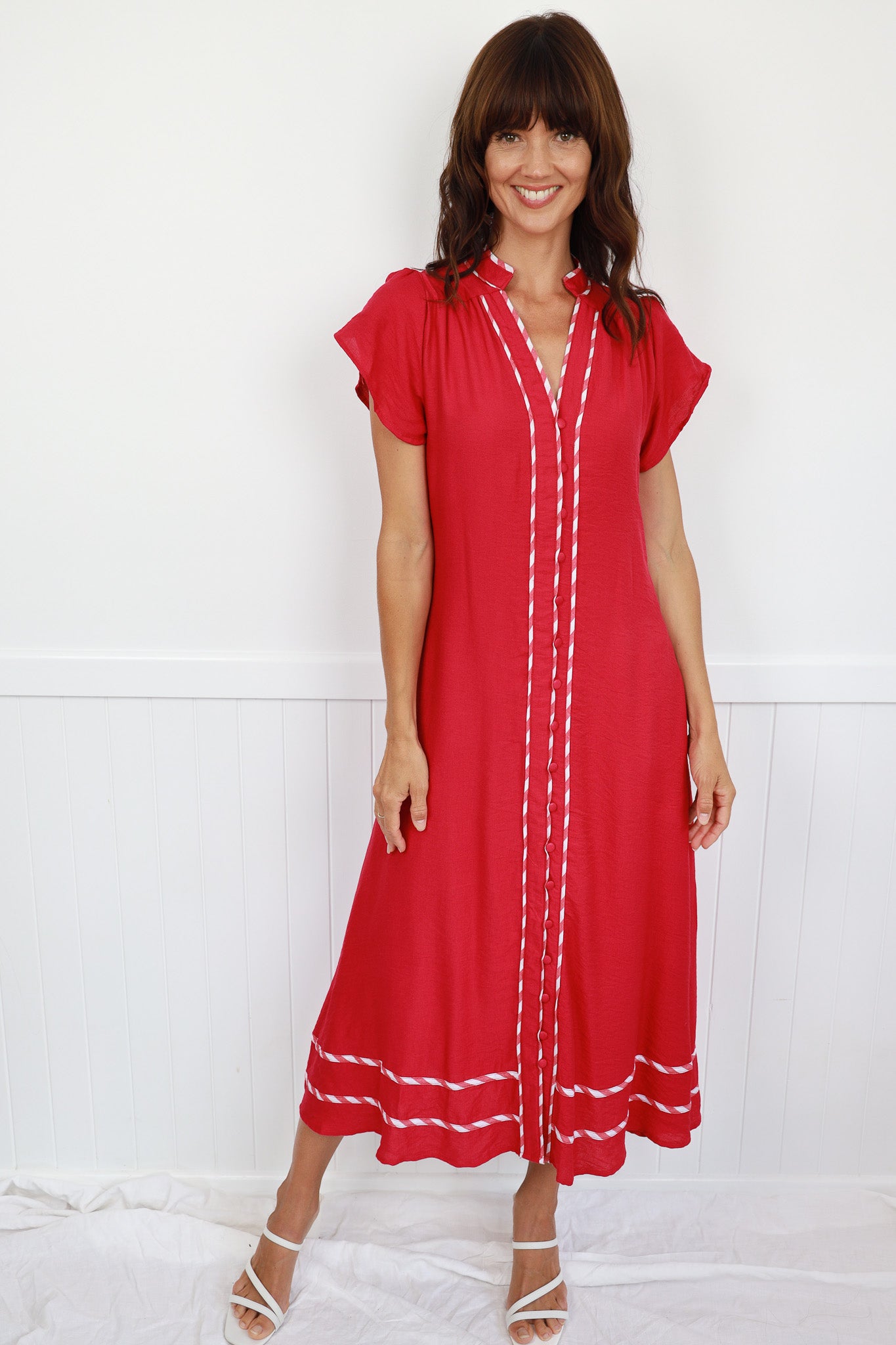 PALM SPRINGS DRESS - HOT PINK