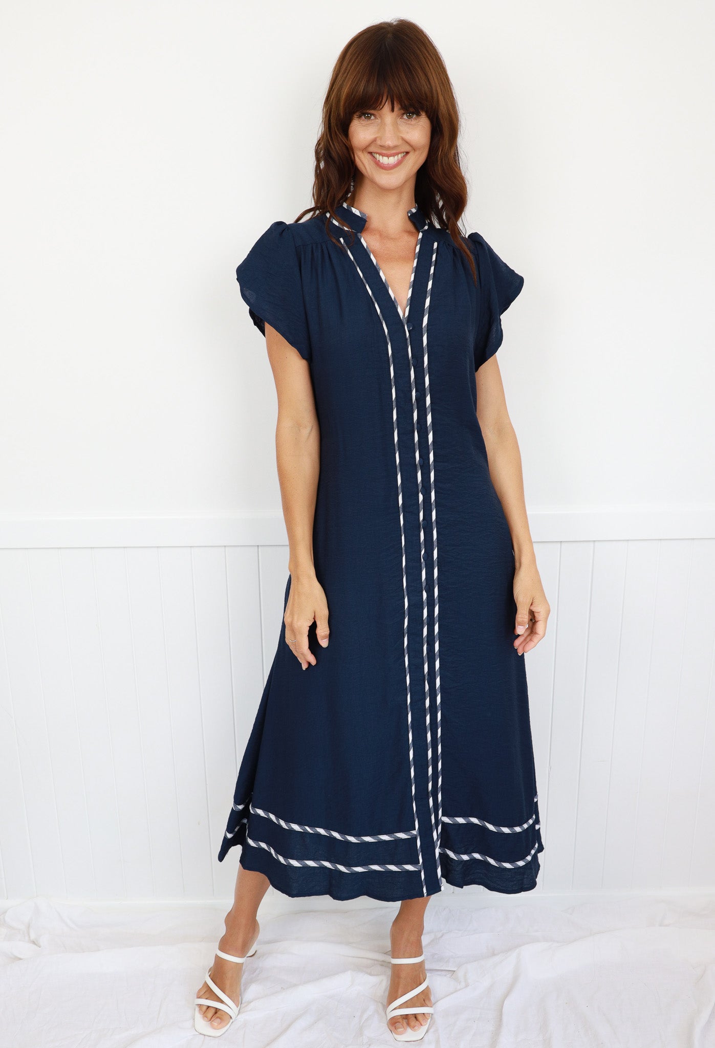 PALM SPRINGS DRESS - NAVY