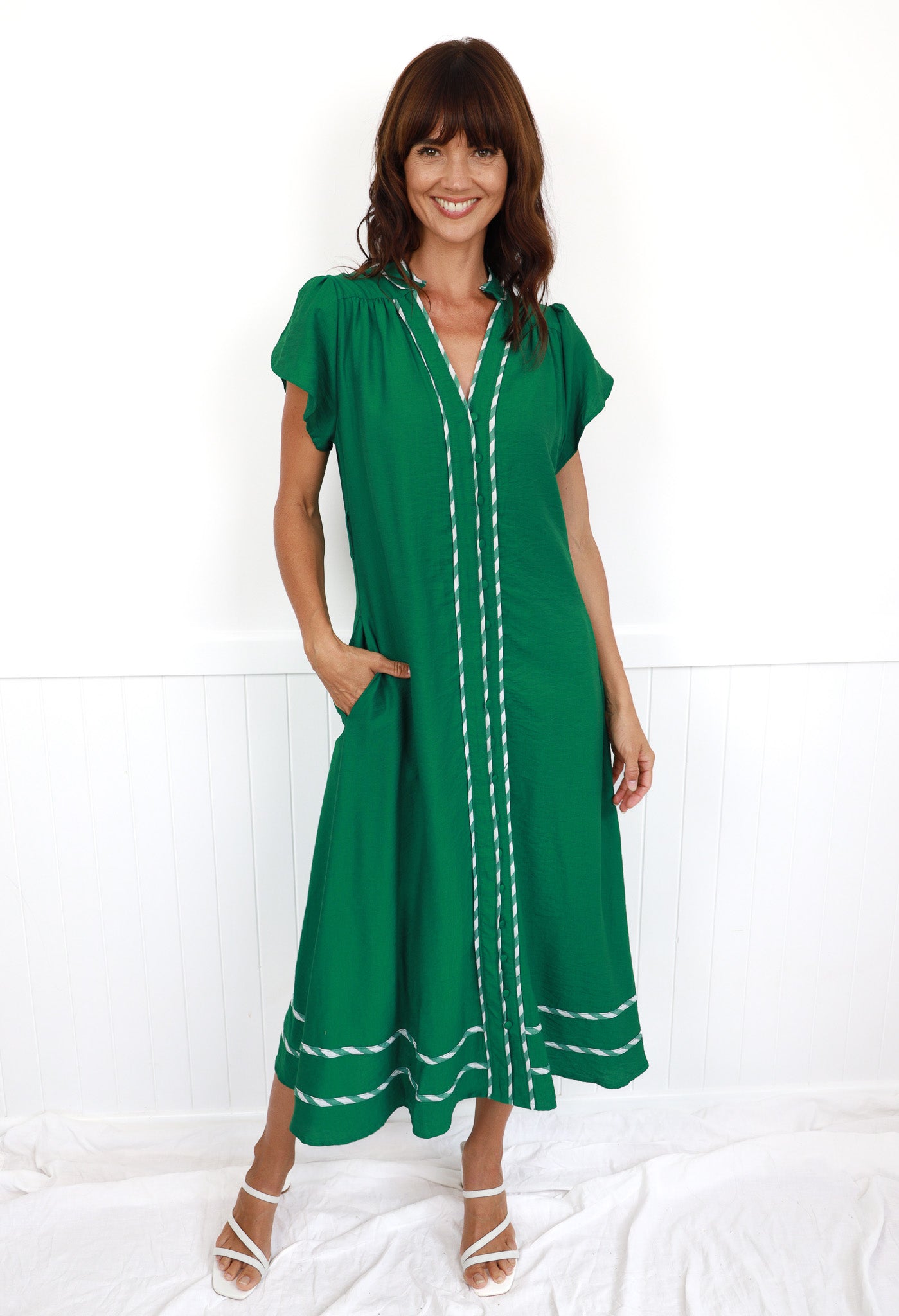 PALM SPRINGS DRESS - EMERALD