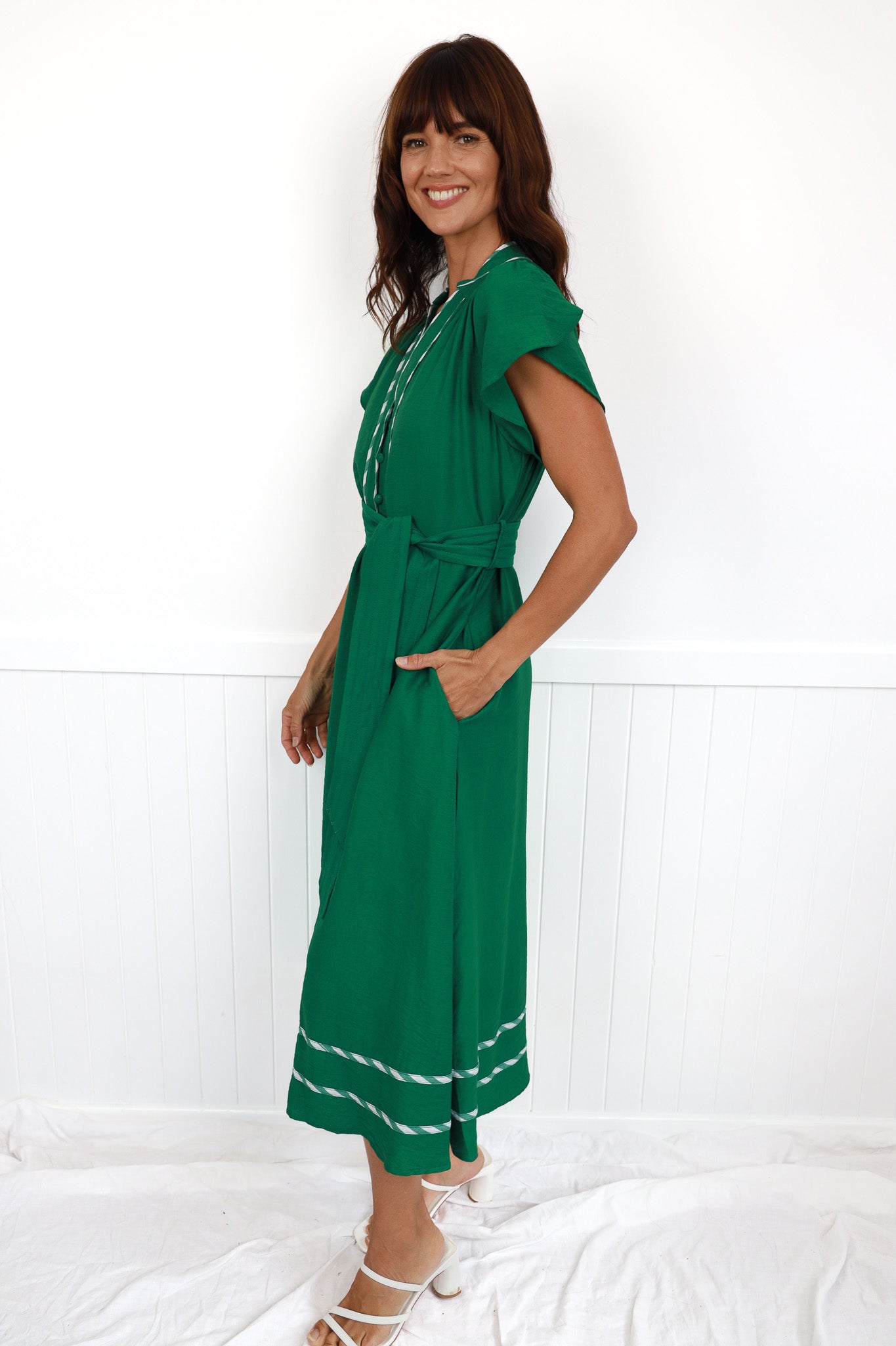 PALM SPRINGS DRESS - EMERALD