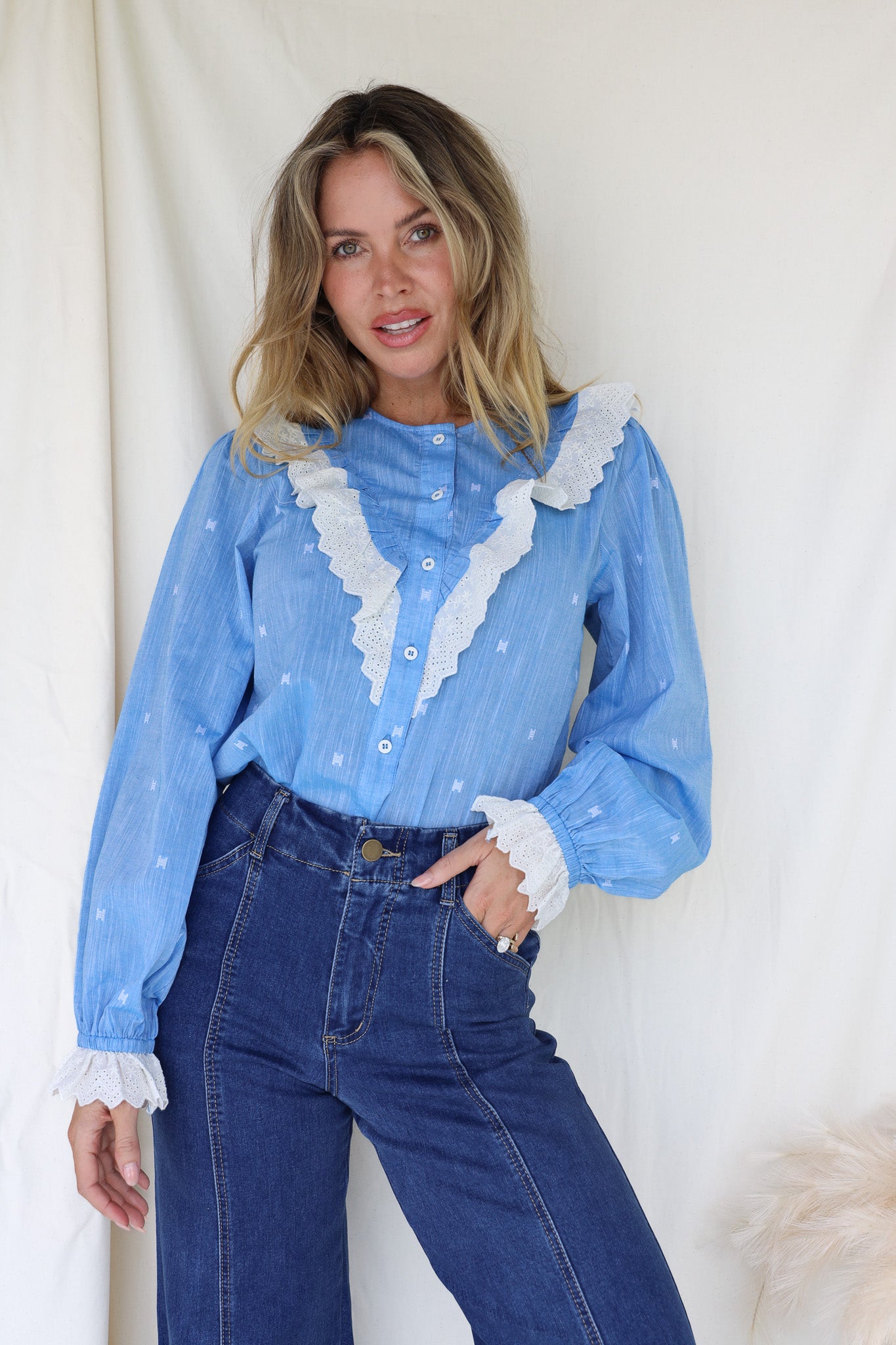 CHELSEA FRILL SHIRT