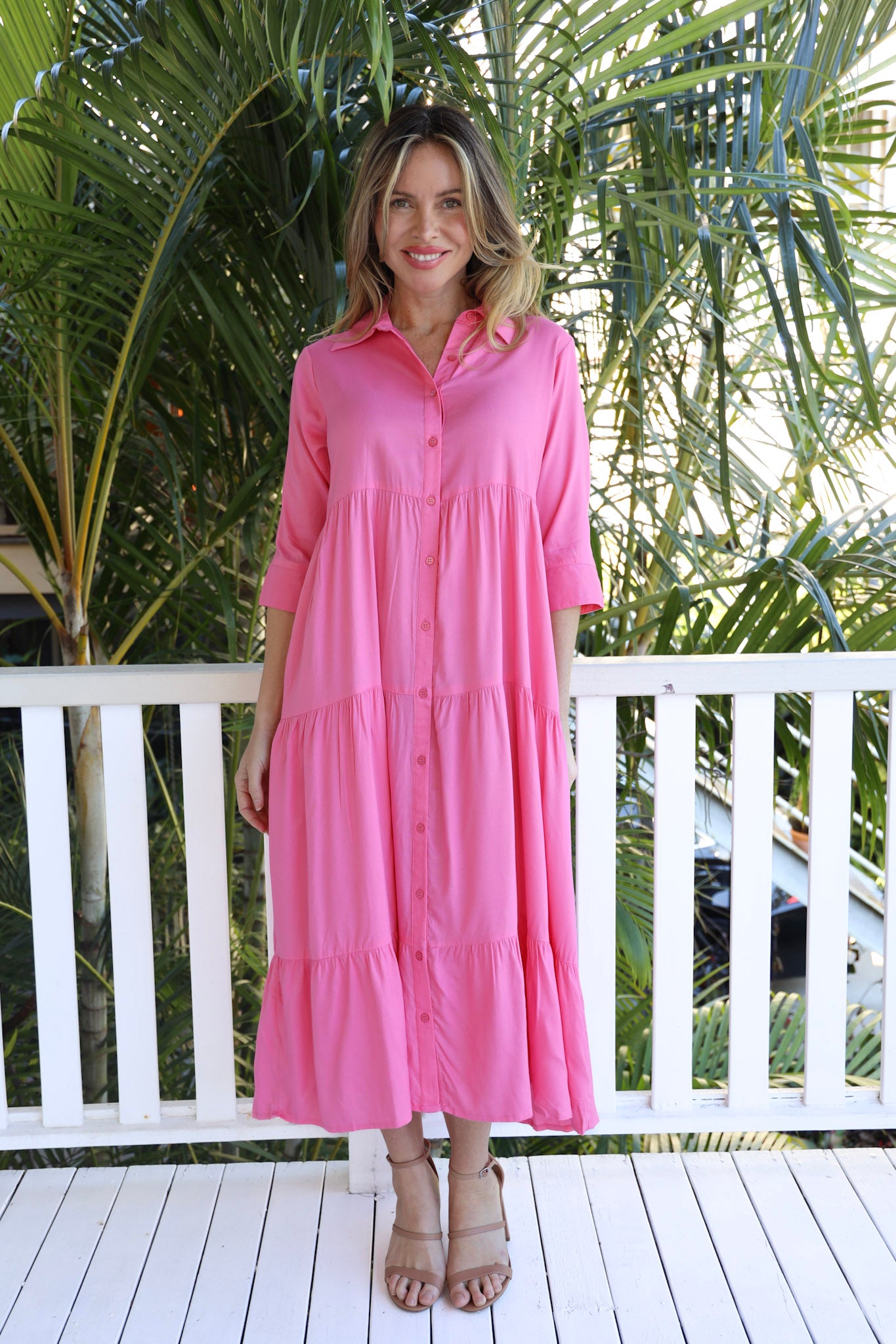 ROSETTE MIDI DRESS