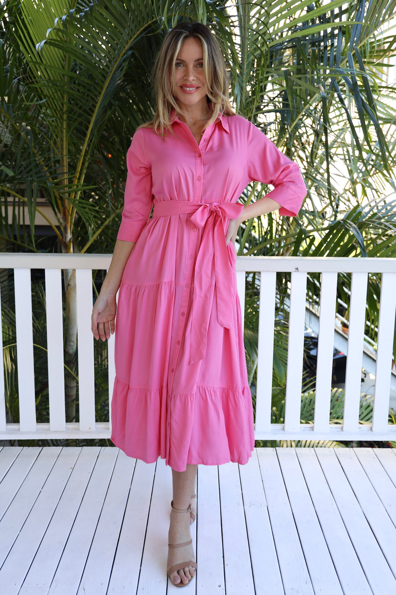 ROSETTE MIDI DRESS