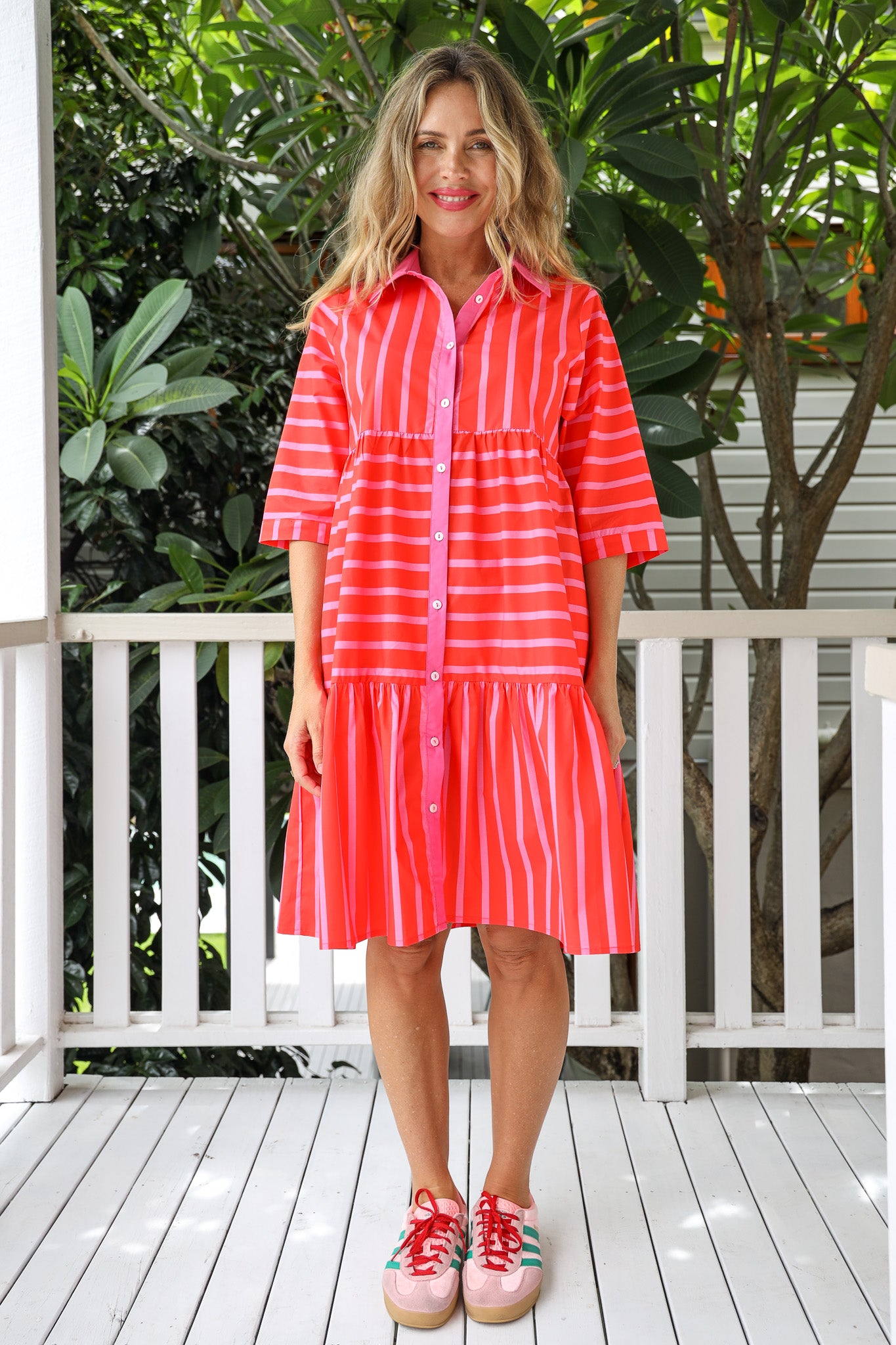 JEWEL STRIPE DRESS