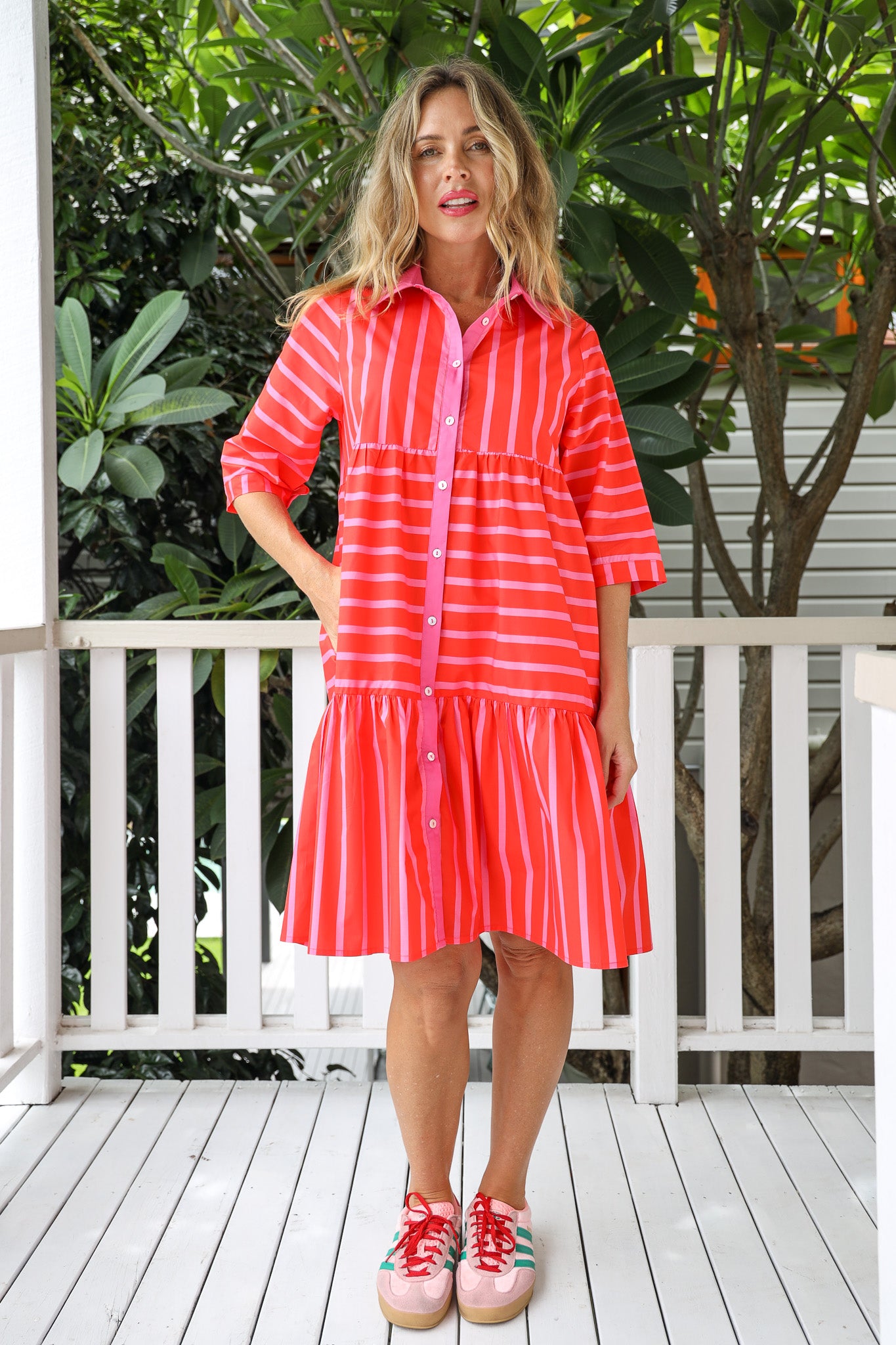JEWEL STRIPE DRESS