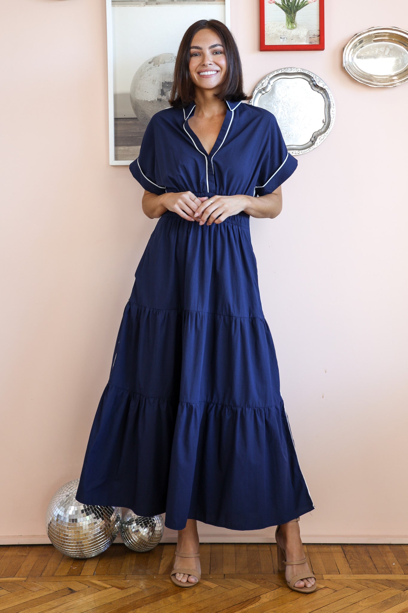 DANICA MAXI DRESS IN NAVY