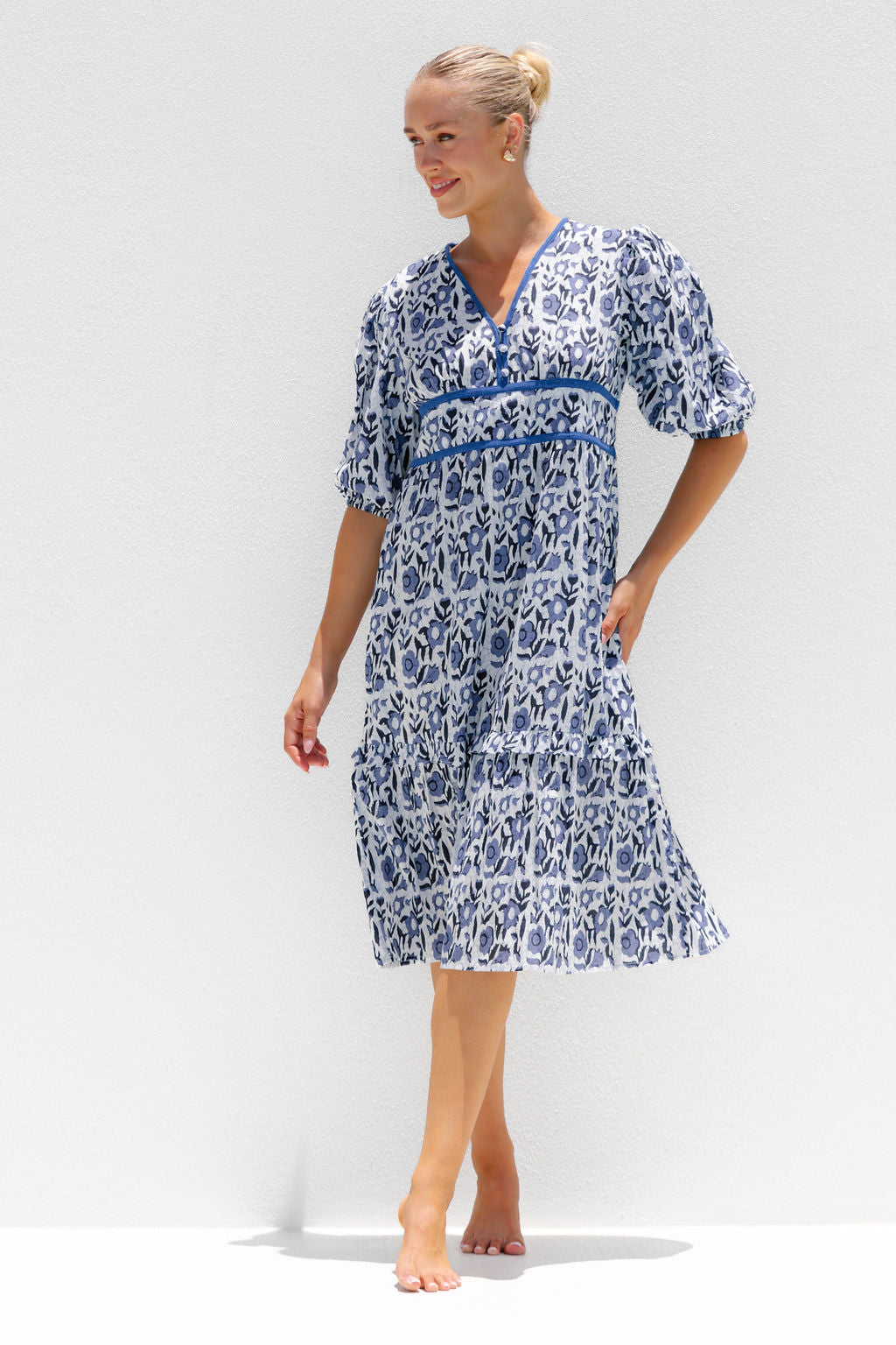 IMOLA COTTON MIDI DRESS