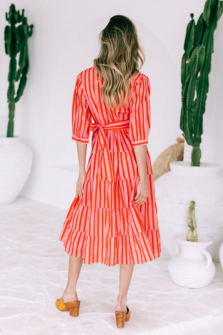 STILL THE ONE MIDI DRESS IN CANDY STRIPE