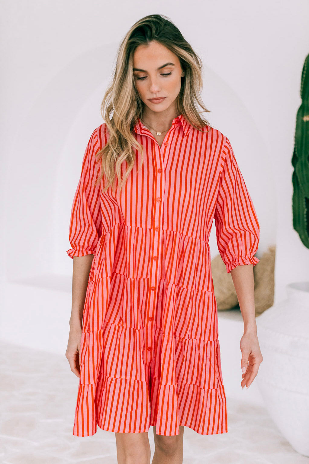 SUNSET DRESS IN CANDY STRIPE