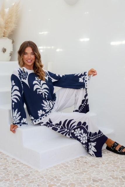 BAHAMAS PANT SET NAVY