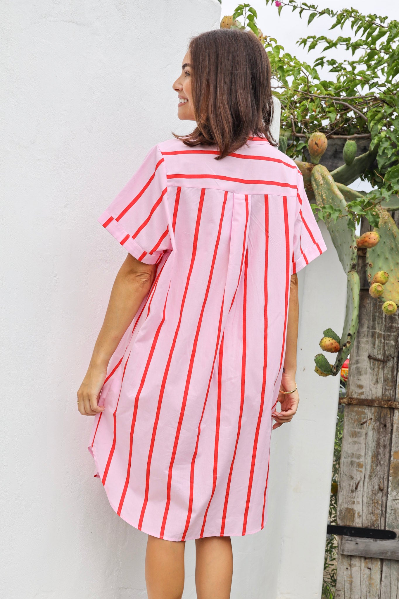 HEARTBREAKER STRIPE SHIRT DRESS