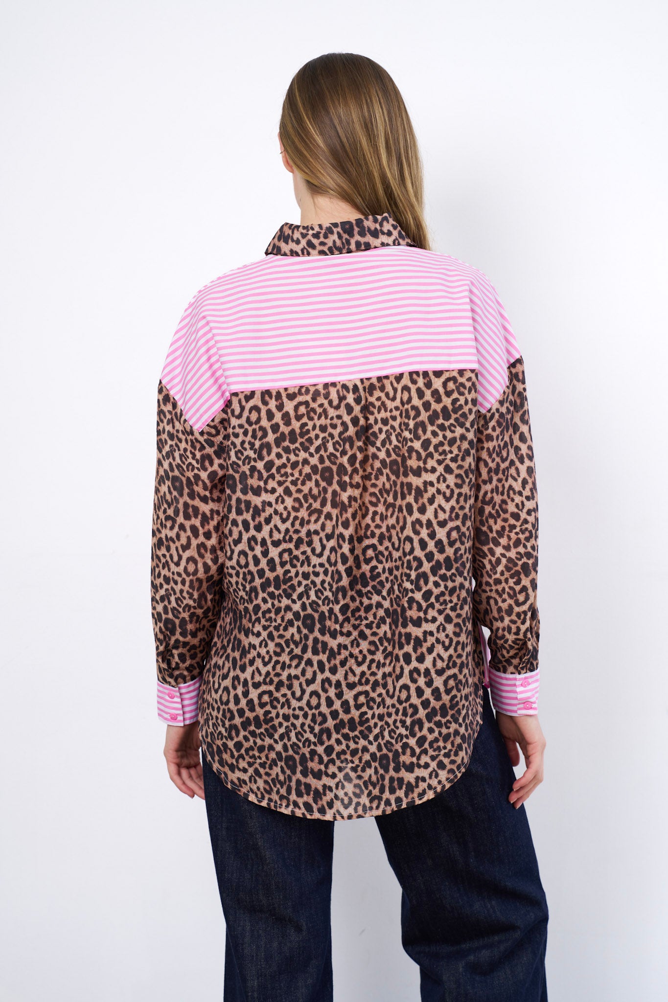 SHERBET STRIPE BUTTON UP SHIRT