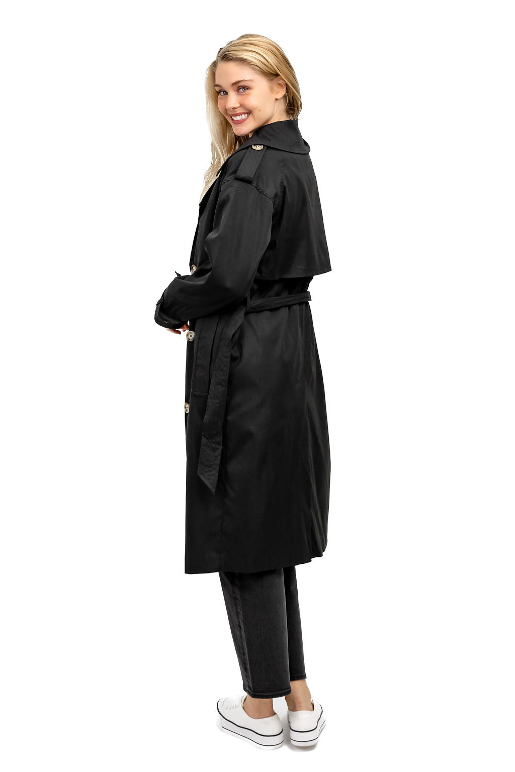 KATIE TRENCH COAT BLACK