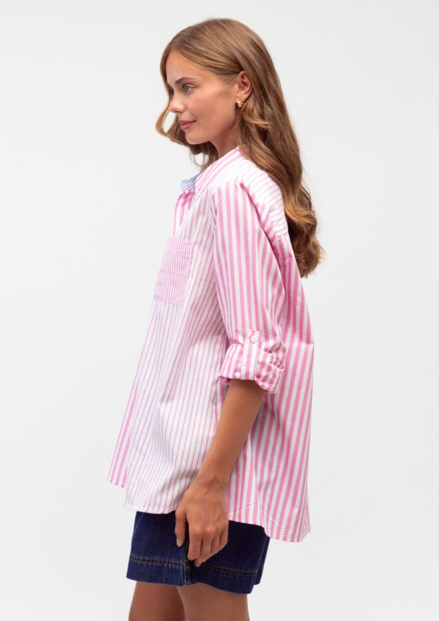 LINE UP COTTON SHIRT