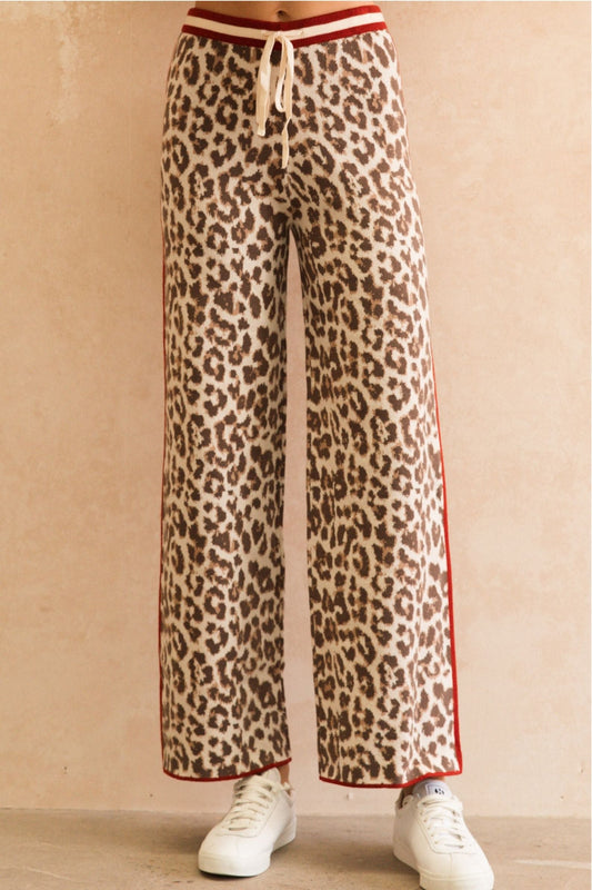 DOLCE ANIMAL PRINT TRACK PANT